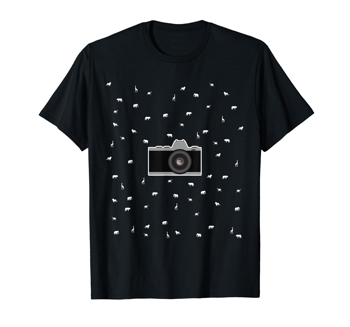 Slr Camera Wildlife Surrounding It T-Shirt - Graphic Print Unisex - T-Shirt, Sweatshirt, Hoodie