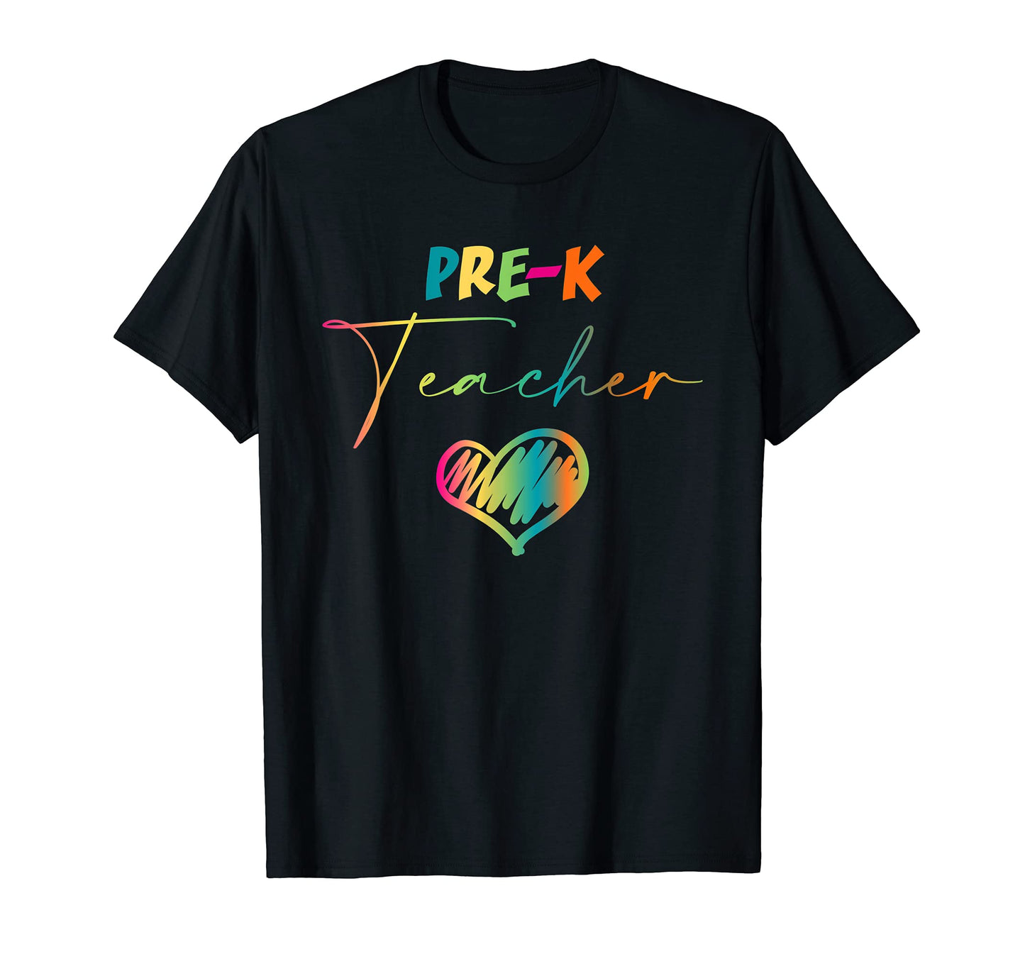 Pre K Teacher Appreciation Heart T-Shirt - Fun Novelty Design for Adults - T-Shirt, Sweatshirt, Hoodie