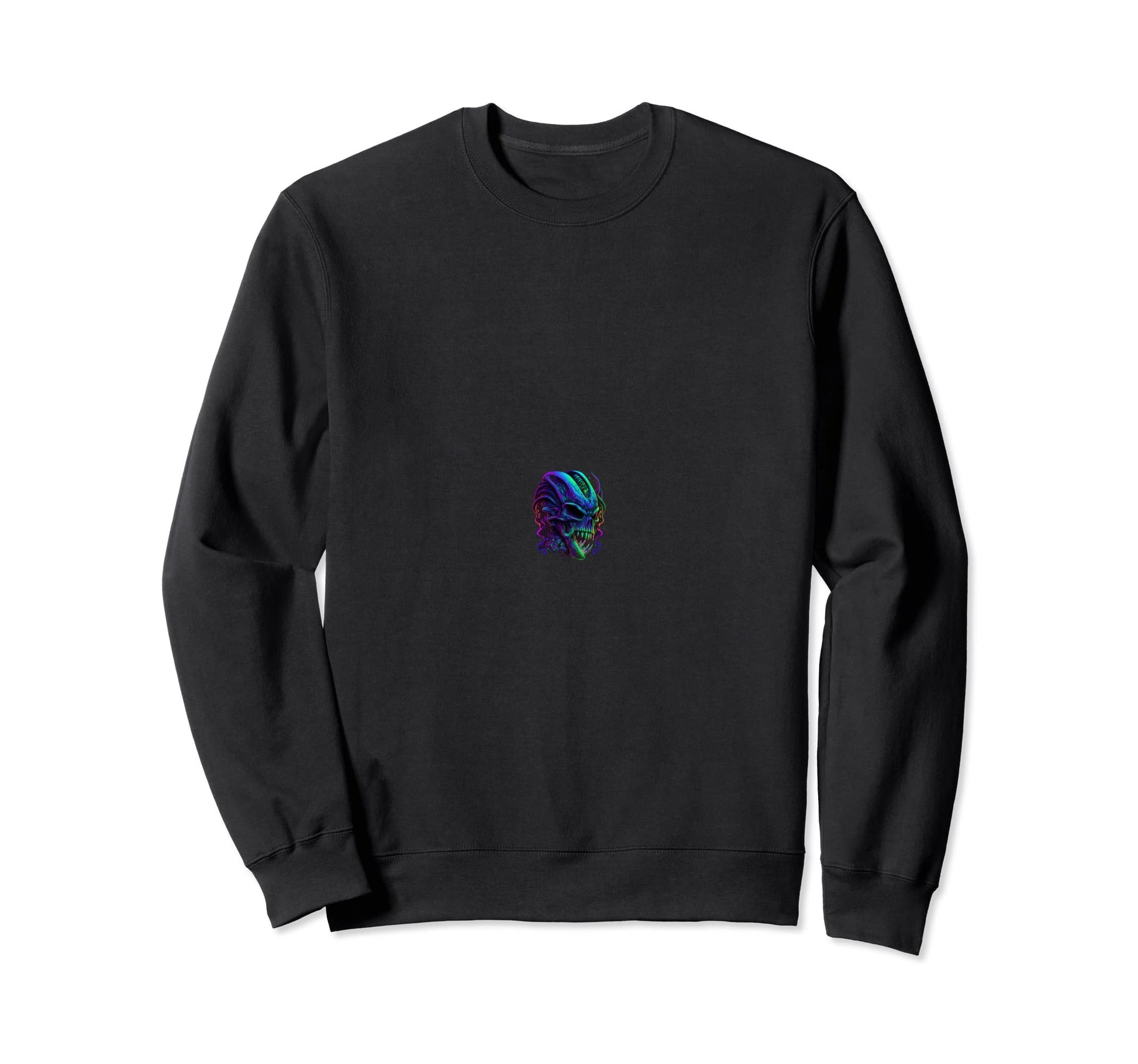 Alien Head Extraterrestrial Ufo Sweatshirt - Custom Art Print Men Women - T-Shirt, Sweatshirt, Hoodie