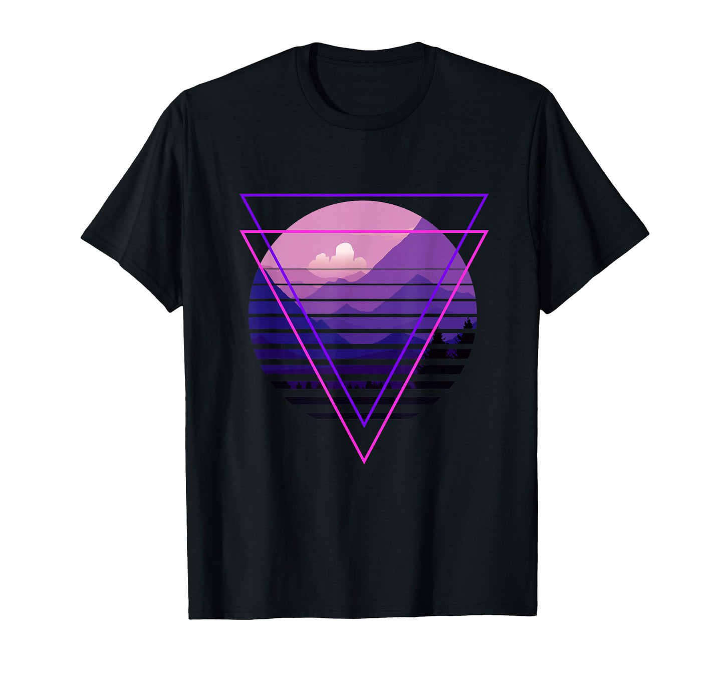 Vaporwave Aesthetic Landscapes T-Shirt - Minimalist Print Men Women - T-Shirt, Sweatshirt, Hoodie