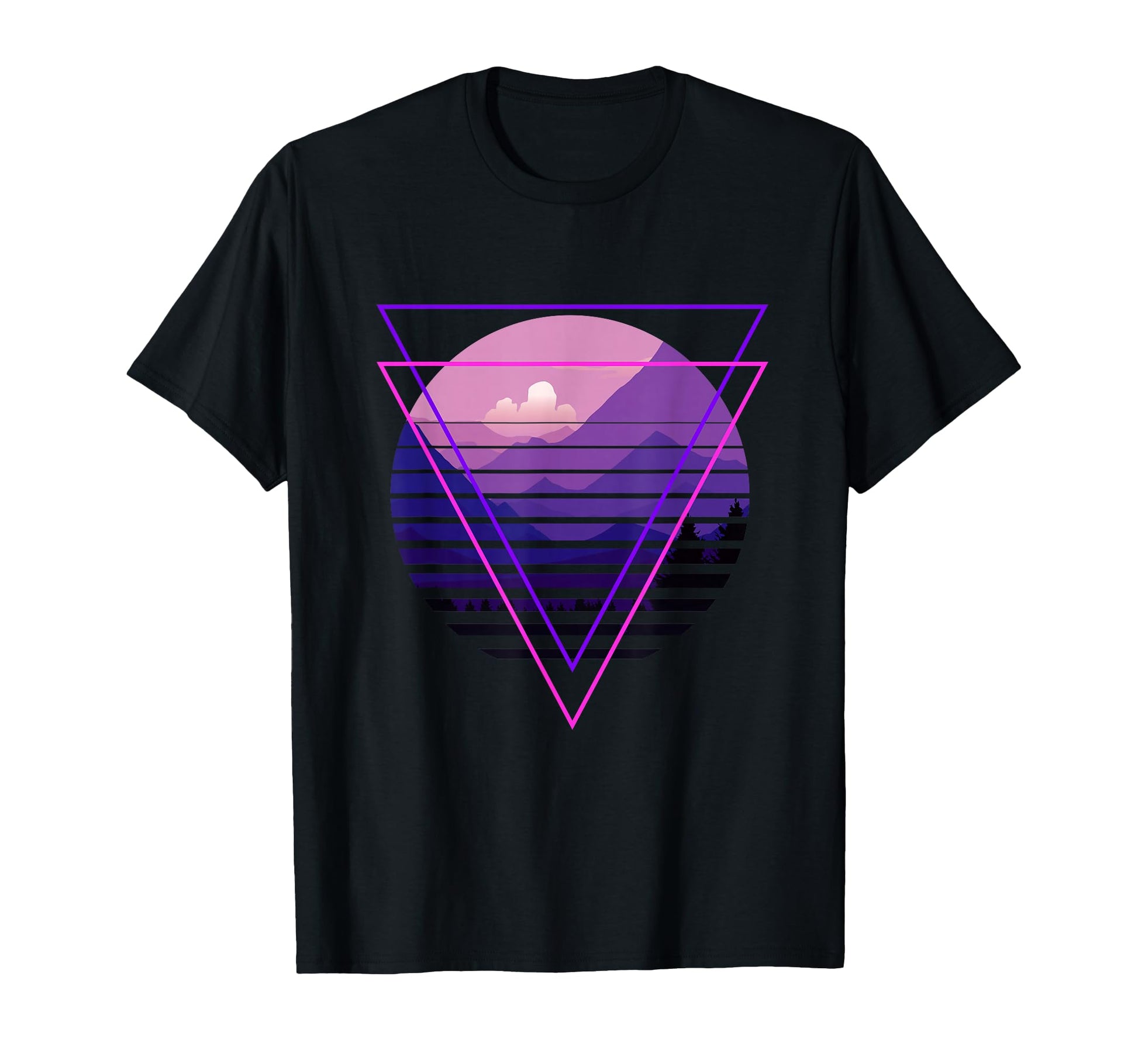 Vaporwave Aesthetic Landscapes T-Shirt - Minimalist Print Men Women - T-Shirt, Sweatshirt, Hoodie