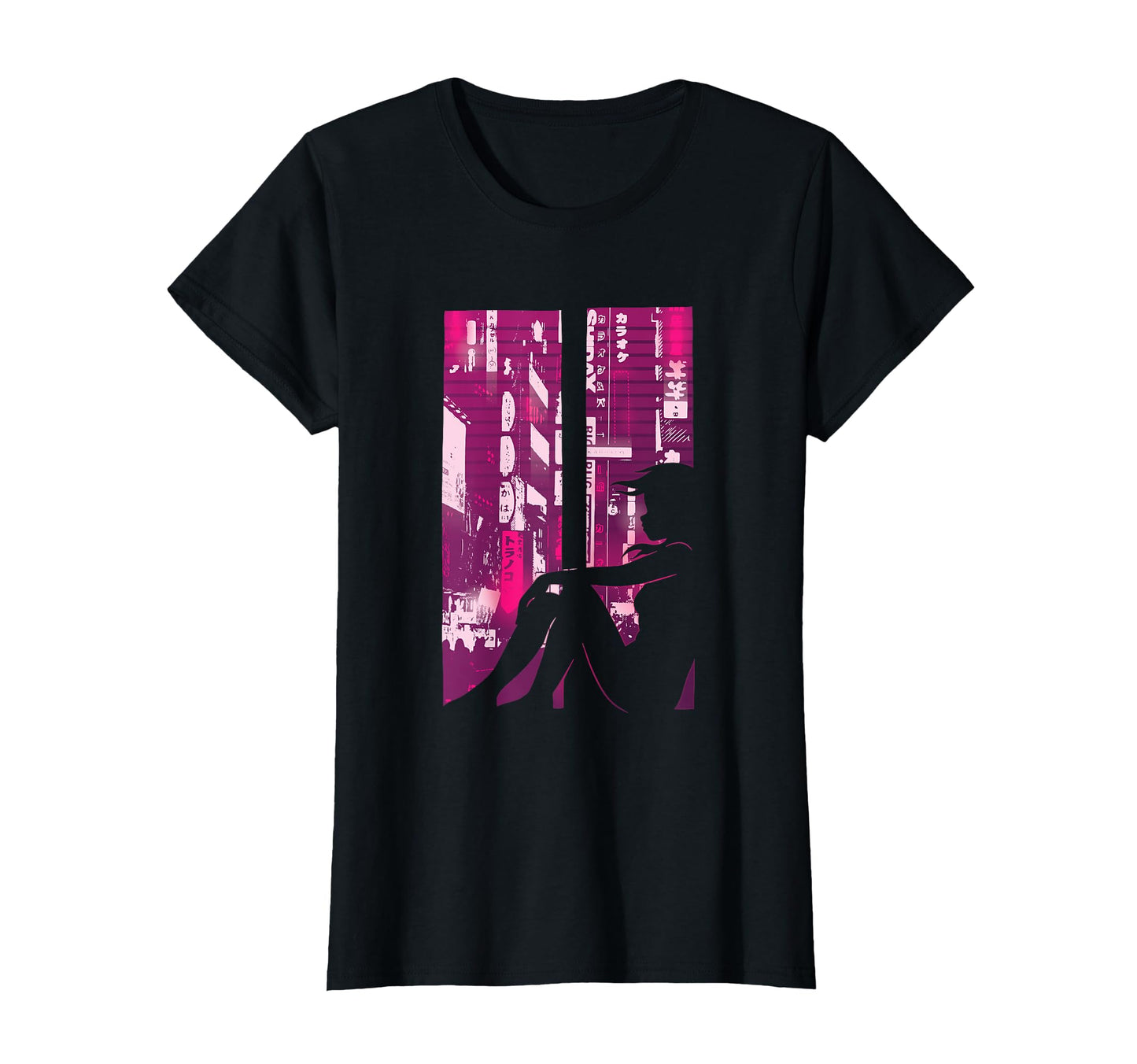 Cyberpunk I Japanese Anime Vaporwave T-Shirt - Custom Art Print Unisex - T-Shirt, Sweatshirt, Hoodie