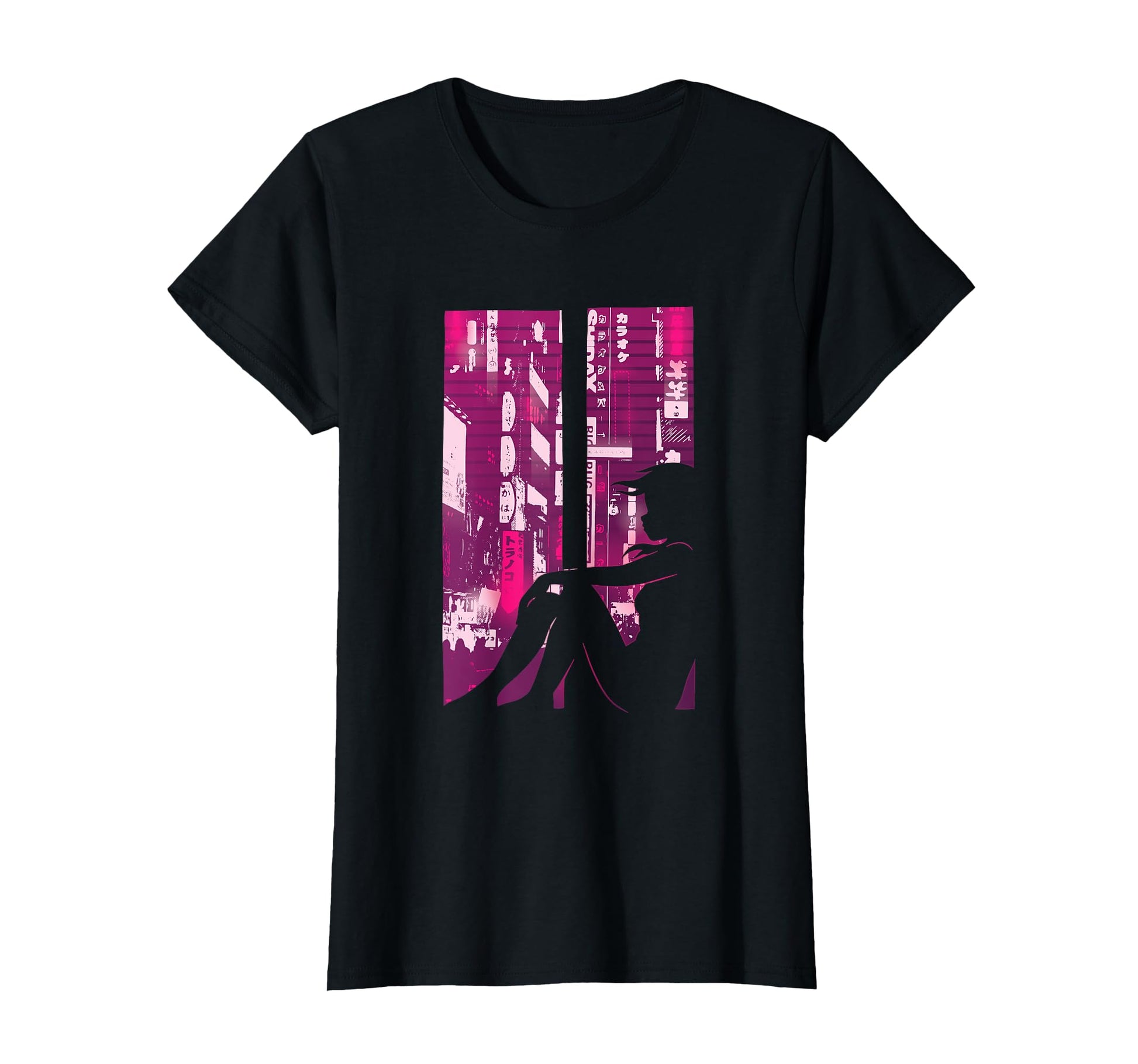 Cyberpunk I Japanese Anime Vaporwave T-Shirt - Custom Art Print Unisex - T-Shirt, Sweatshirt, Hoodie