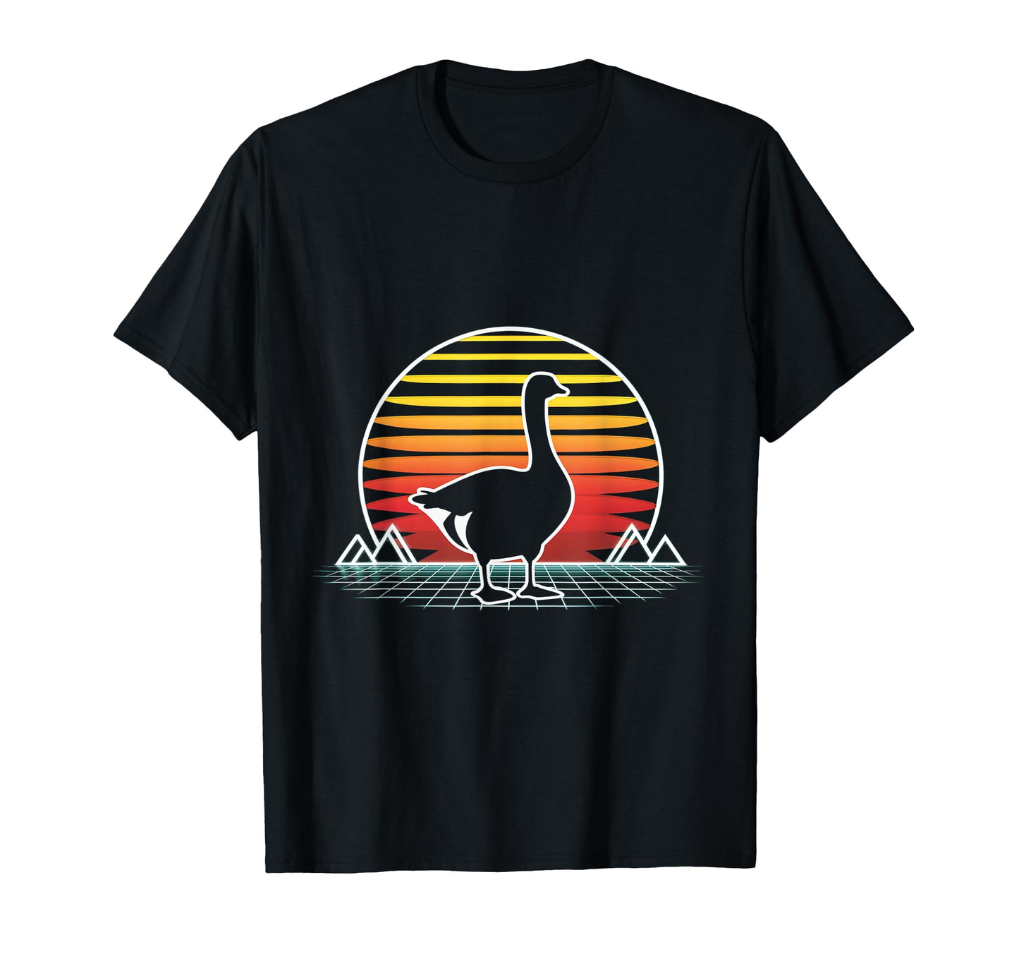 Goose Sunset Aesthetic Animal Lover T-Shirt - Novelty Apparel for Adults - T-Shirt, Sweatshirt, Hoodie