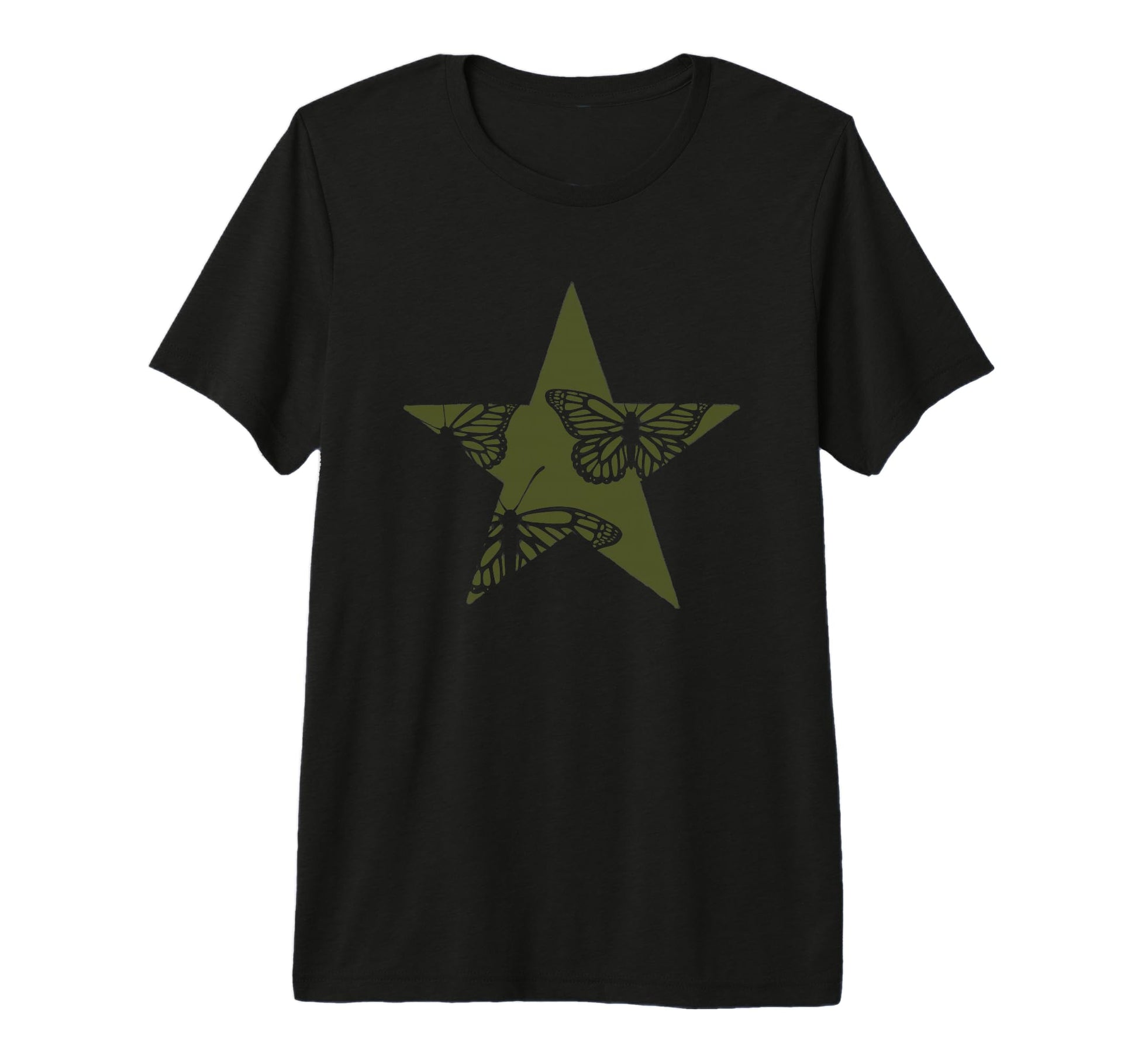 Star Stencil Graffiti Art Grunge Emo Goth T-Shirt - Unique Graphic Unisex - T-Shirt, Sweatshirt, Hoodie
