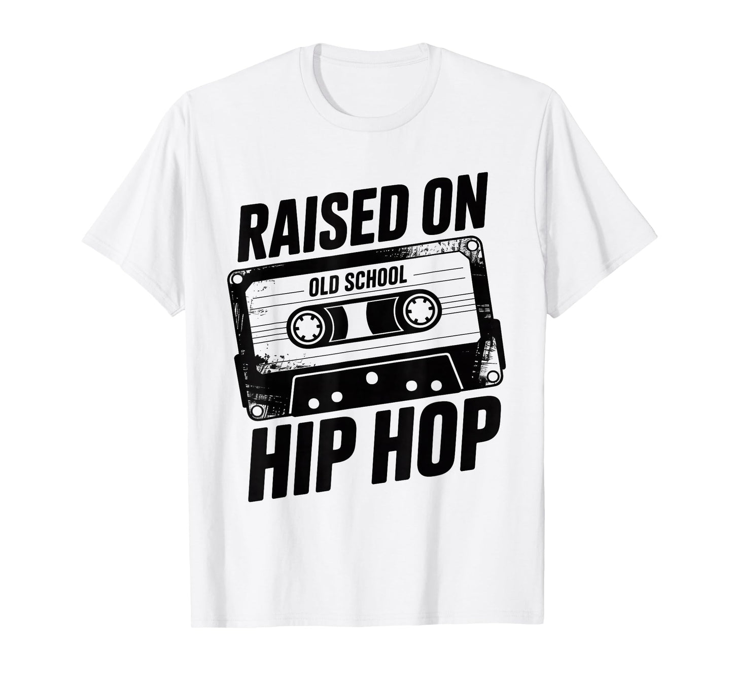 Old School Hip Hop Cassette Raised T-Shirt - Custom Art Print Men Women - T-Shirt, Sweatshirt, Hoodie