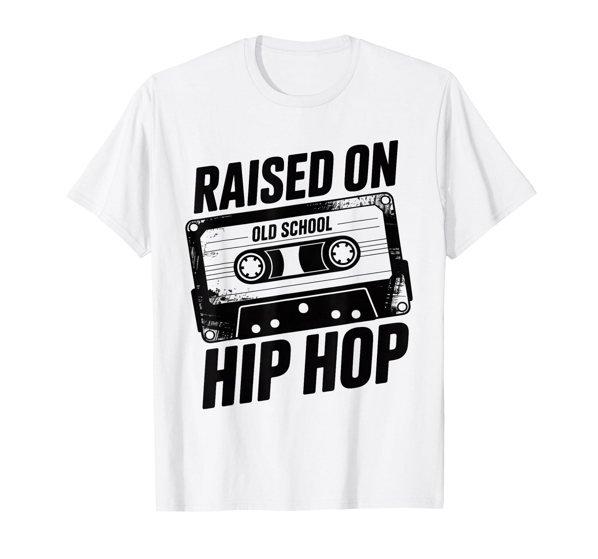 Old School Hip Hop Cassette Raised T-Shirt - Custom Art Print Men Women - T-Shirt, Sweatshirt, Hoodie