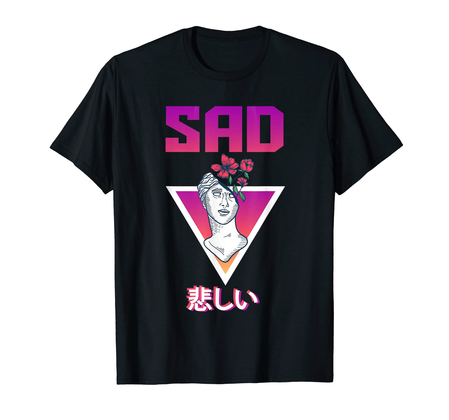 Sad Aesthetic Vaporwave T-Shirt - Graphic Print for Adults - T-Shirt, Sweatshirt, Hoodie