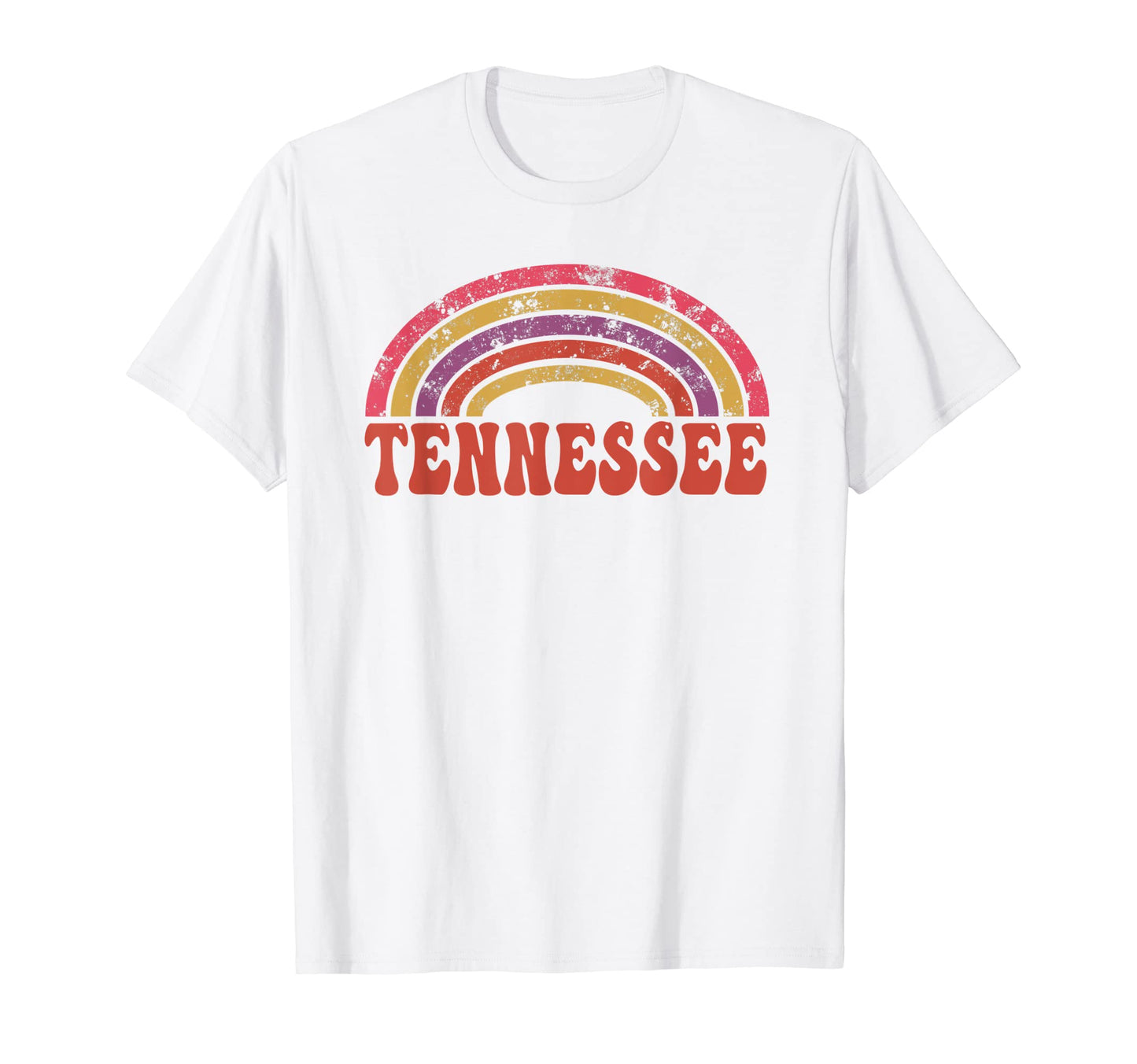 Tennessee Hippie Rainbow 60S 70S T-Shirt - Fun Novelty Design Unisex - T-Shirt, Sweatshirt, Hoodie