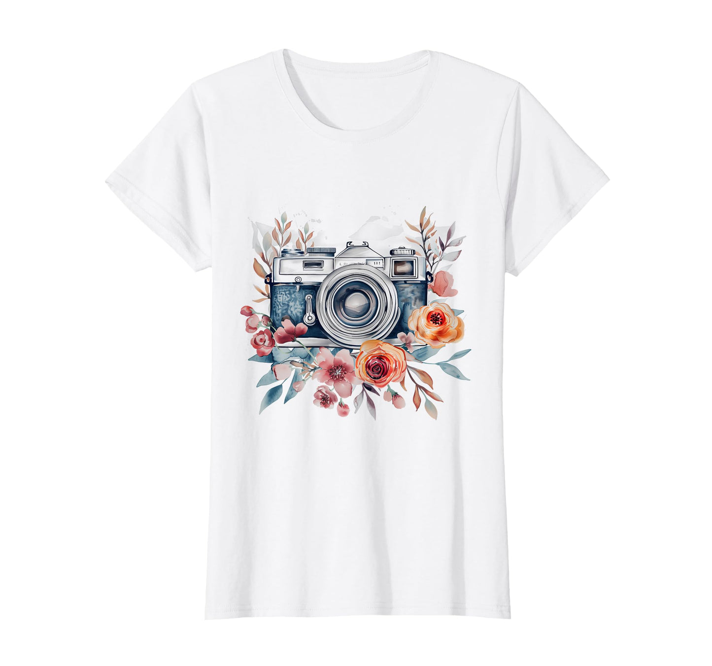 Photographer Camera Flowers Photography T-Shirt - Streetwear Style Unisex - T-Shirt, Sweatshirt, Hoodie