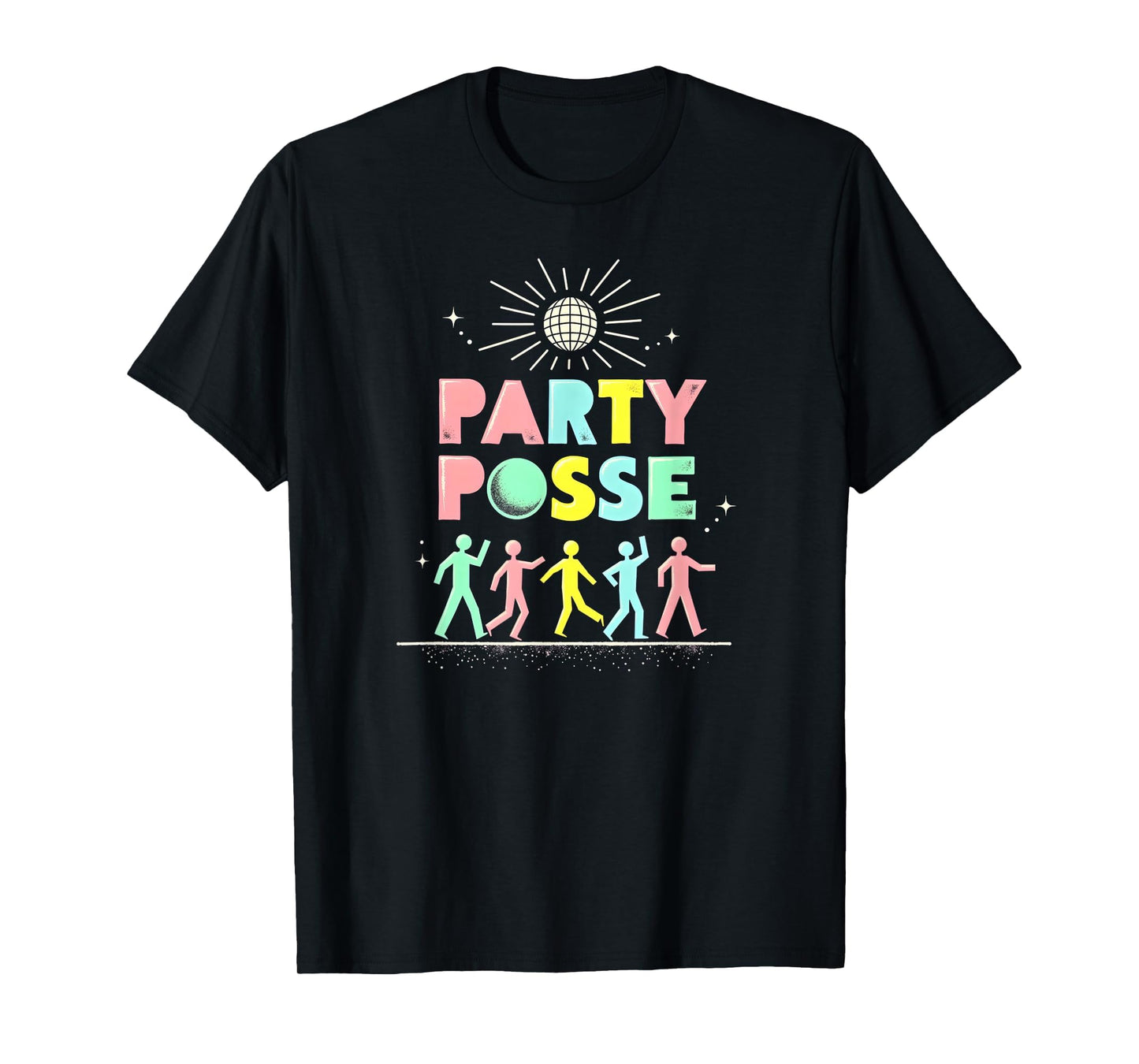 Party Posse Disco Fever Squad Night Owls T-Shirt - Minimalist Print Unisex - T-Shirt, Sweatshirt, Hoodie