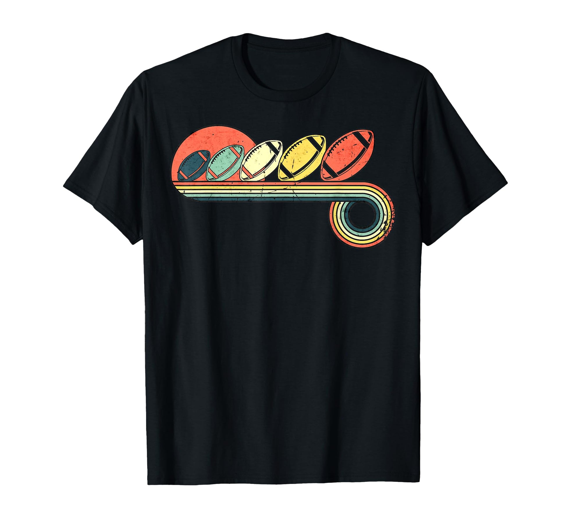 American Football Ball Stiches T-Shirt - Minimalist Print for Adults - T-Shirt, Sweatshirt, Hoodie