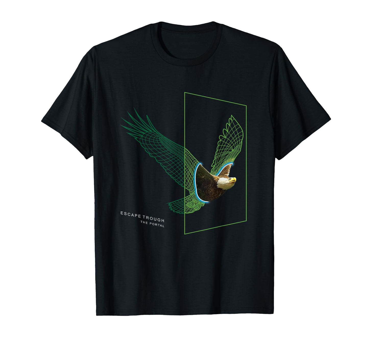 Escape Through Portal Vaporwave T-Shirt - Unique Graphic for Adults - T-Shirt, Sweatshirt, Hoodie