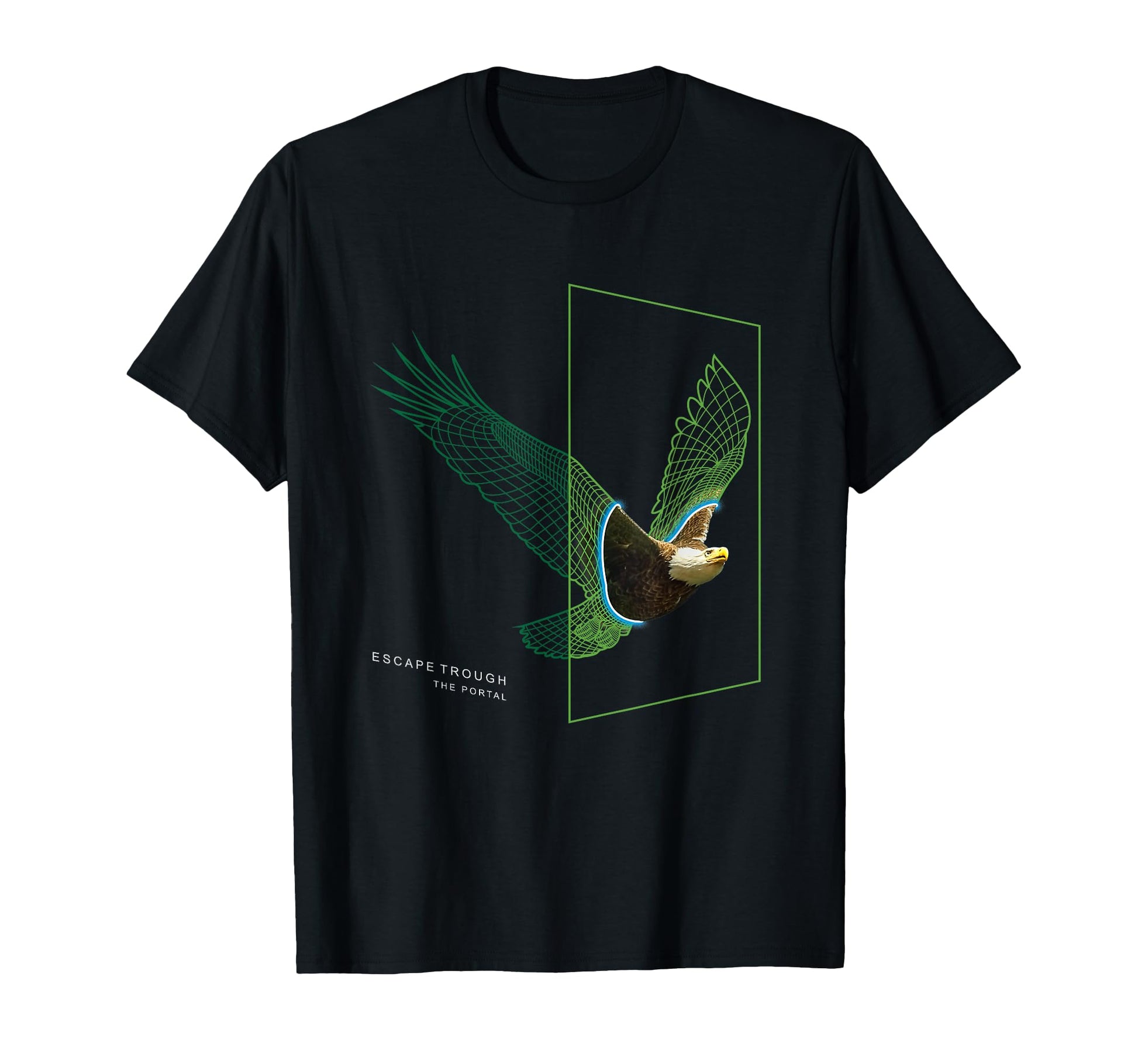 Escape Through Portal Vaporwave T-Shirt - Unique Graphic for Adults - T-Shirt, Sweatshirt, Hoodie