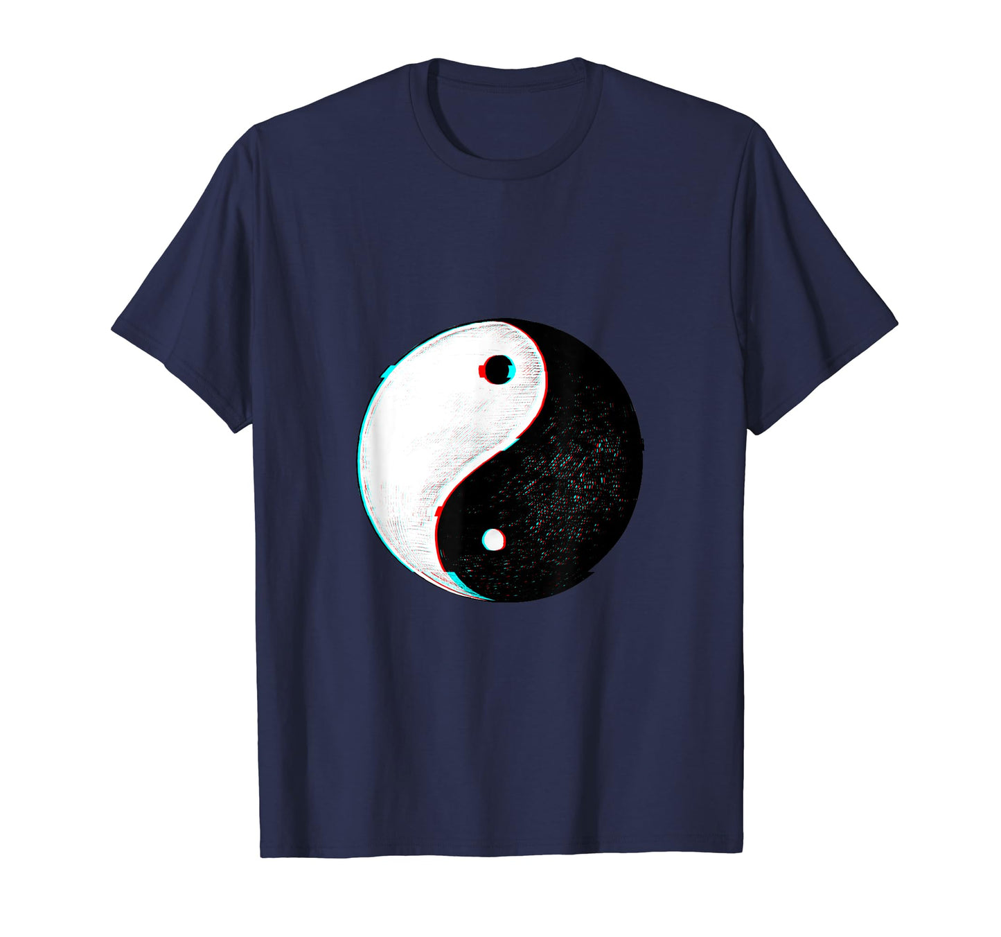 Yin Yang Symbol Japanese Glitch T-Shirt - Custom Art Print Unisex - T-Shirt, Sweatshirt, Hoodie