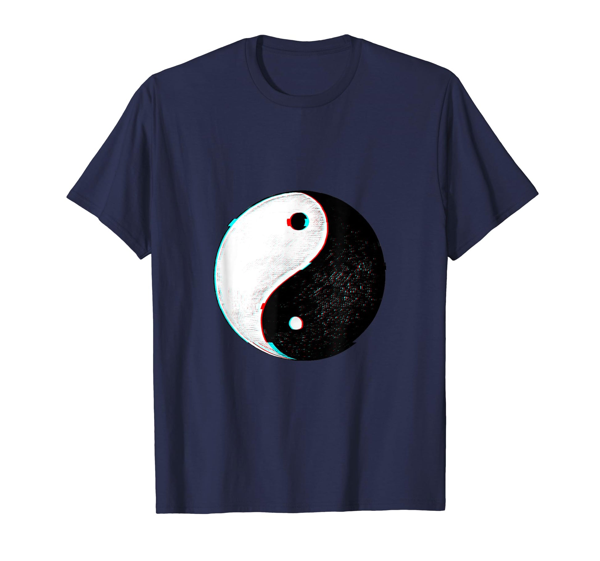 Yin Yang Symbol Japanese Glitch T-Shirt - Custom Art Print Unisex - T-Shirt, Sweatshirt, Hoodie