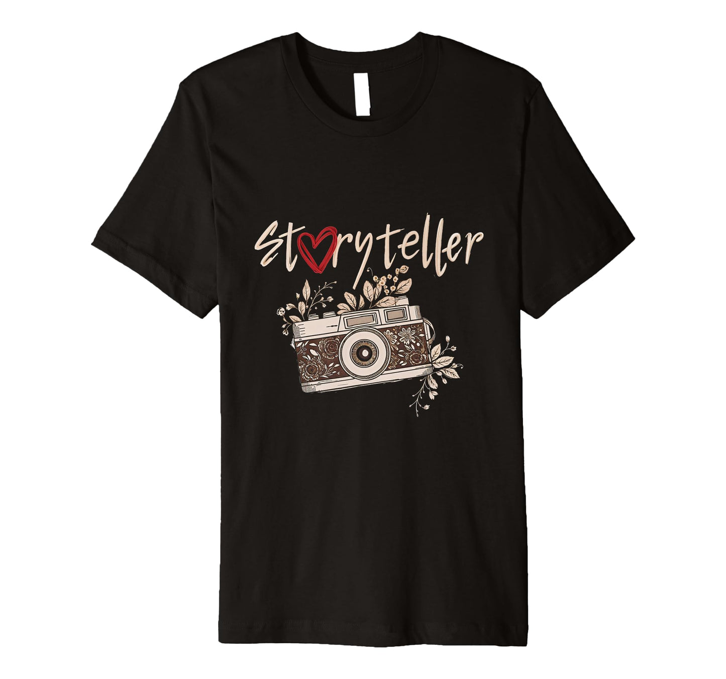 Storyteller Camera Photography Floral T-Shirt - Custom Art Print Men Women - T-Shirt, Sweatshirt, Hoodie