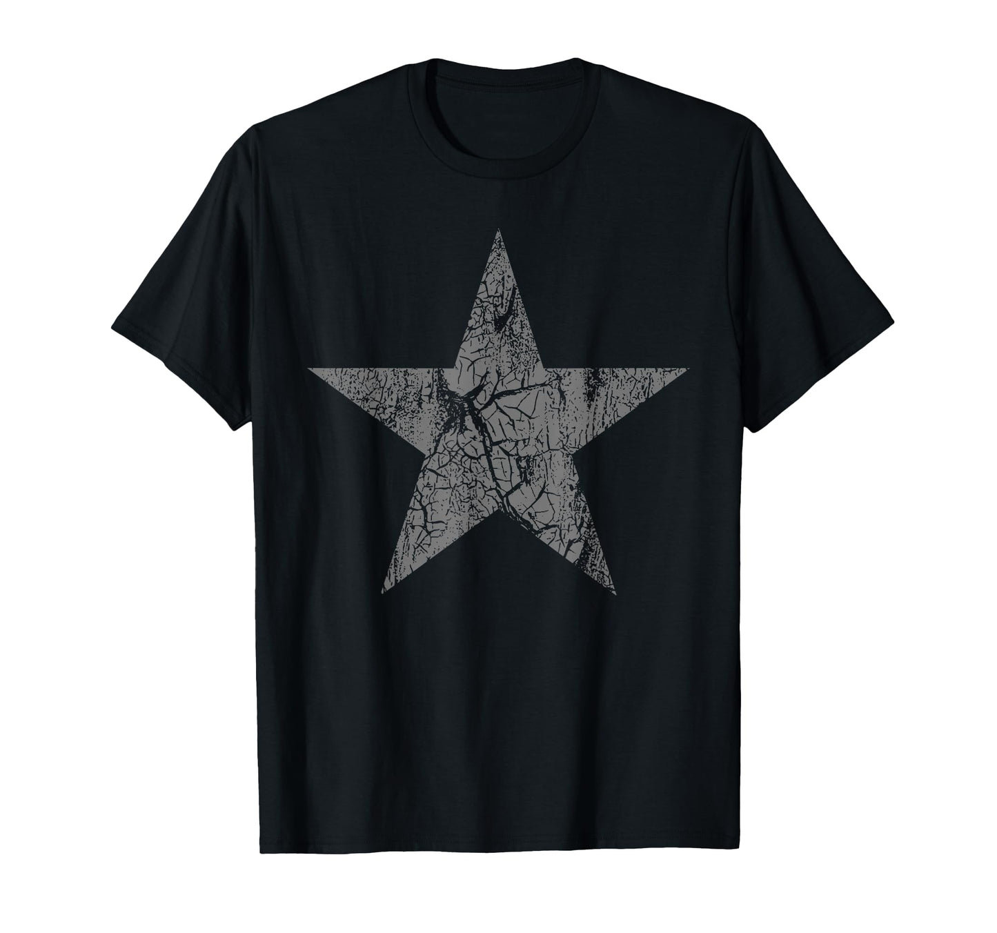 Distressed Gray Star Star Grunge T-Shirt - Aesthetic Graphic Men Women - T-Shirt, Sweatshirt, Hoodie