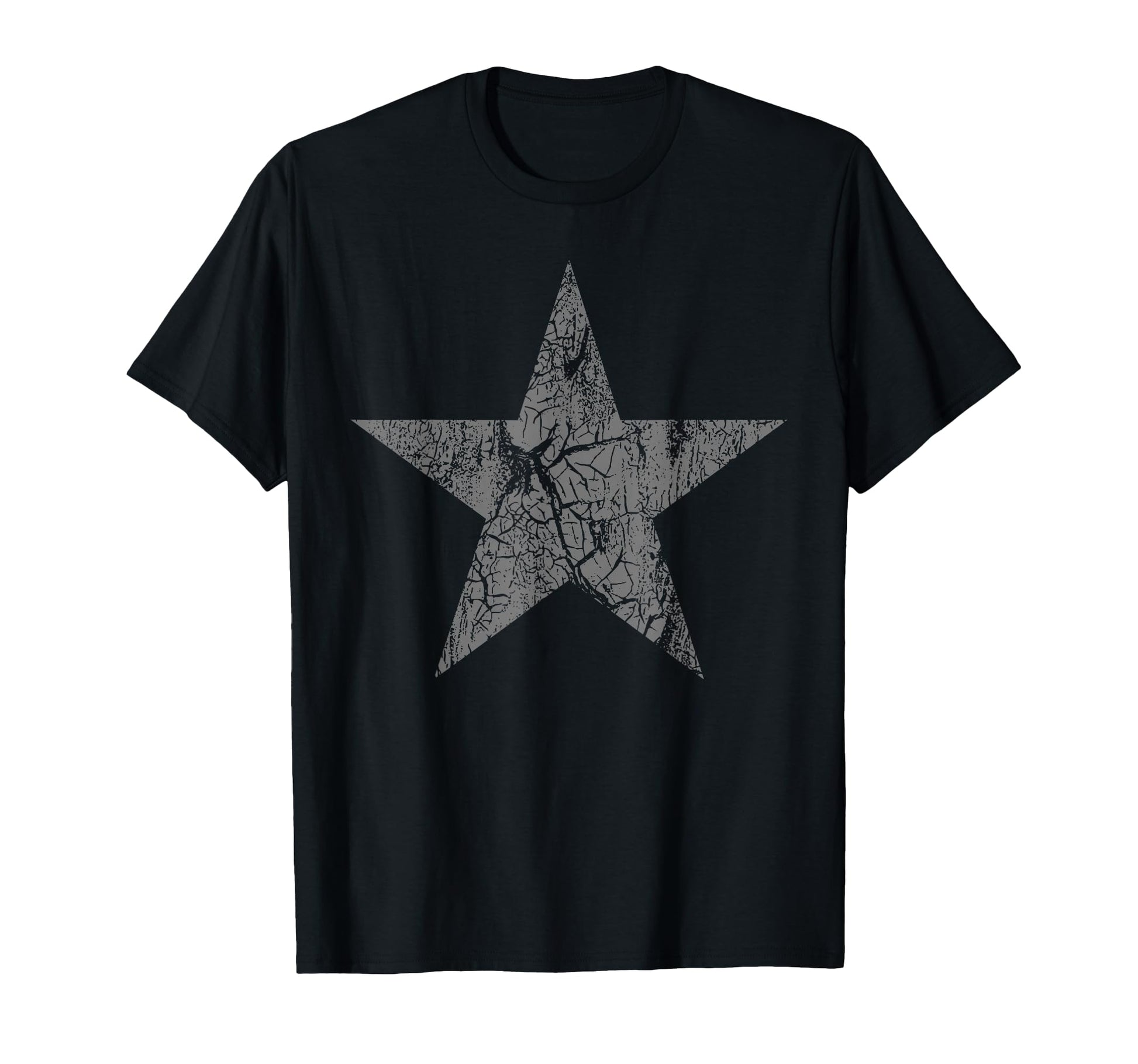 Distressed Gray Star Star Grunge T-Shirt - Aesthetic Graphic Men Women - T-Shirt, Sweatshirt, Hoodie