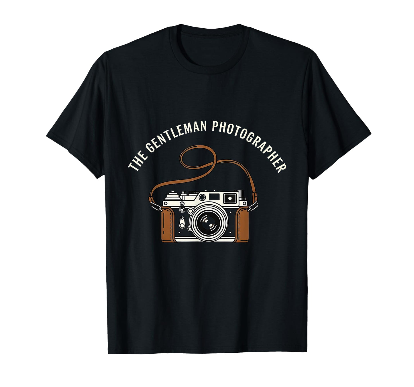 Gentleman Photographer Camera T-Shirt - Casual Everyday Wear Men Women - T-Shirt, Sweatshirt, Hoodie
