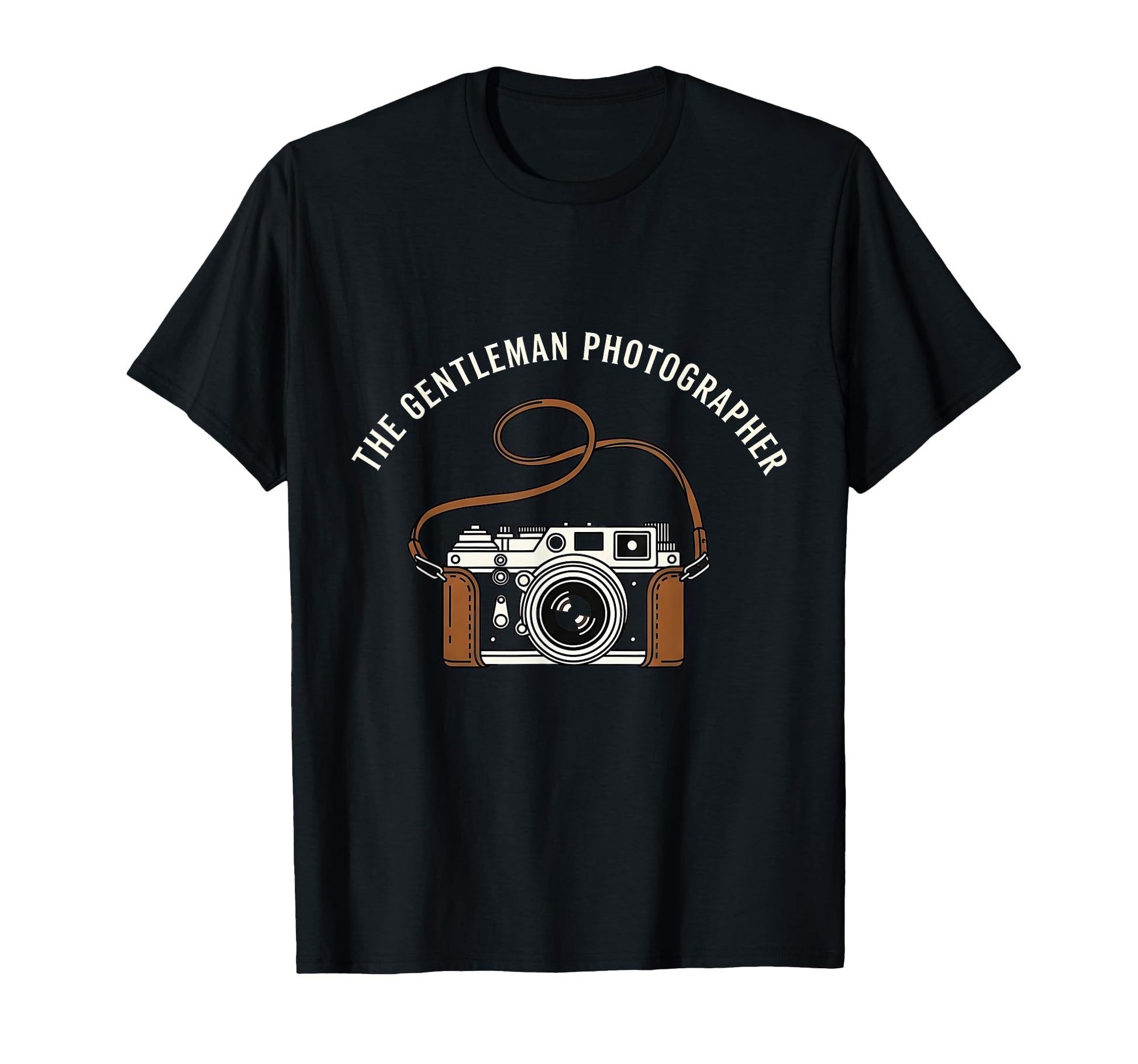 Gentleman Photographer Camera T-Shirt - Casual Everyday Wear Men Women - T-Shirt, Sweatshirt, Hoodie