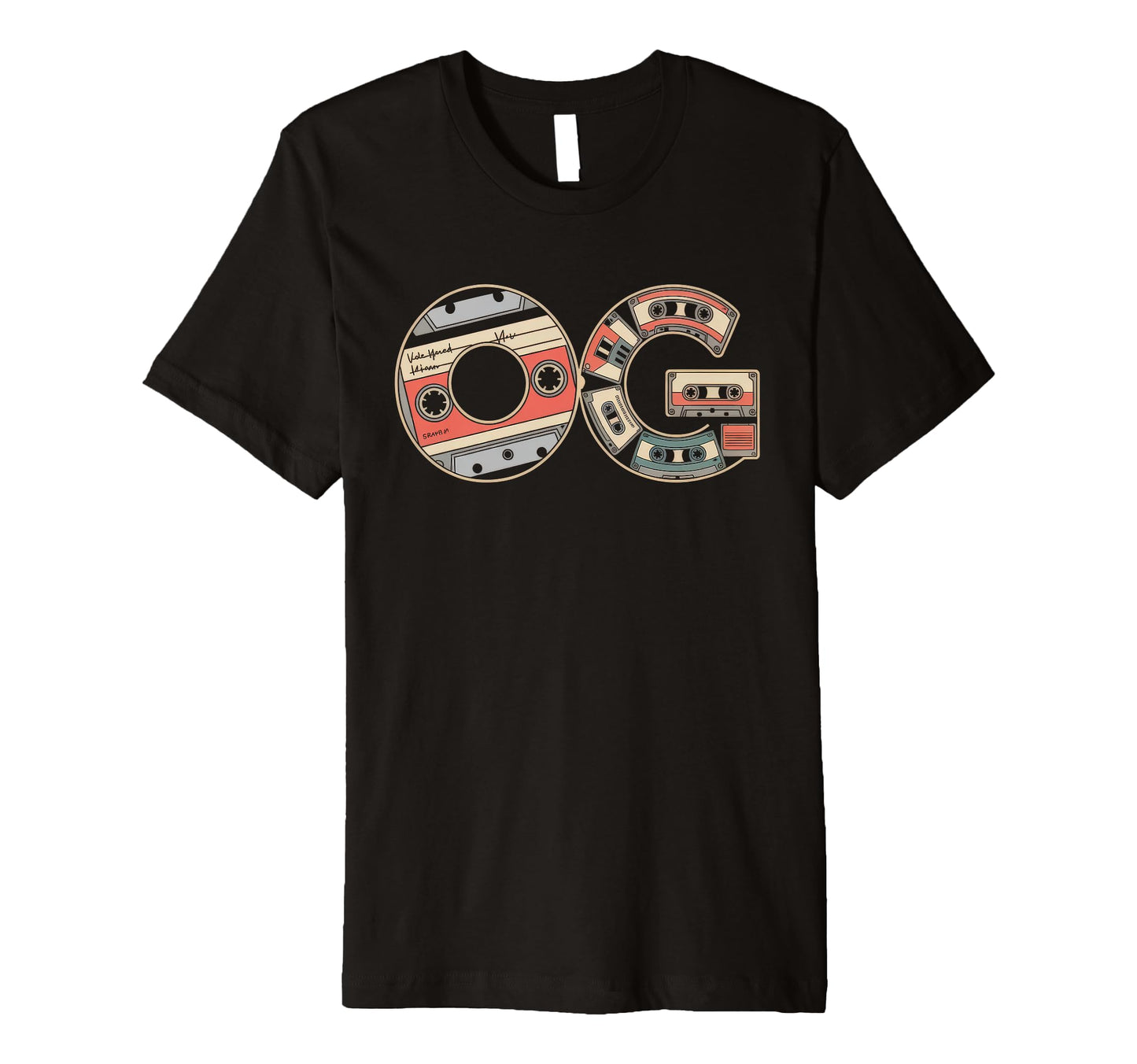 Old School Og Hip Hop Vinyl Cds Tapes T-Shirt - Novelty Apparel Men Women - T-Shirt, Sweatshirt, Hoodie