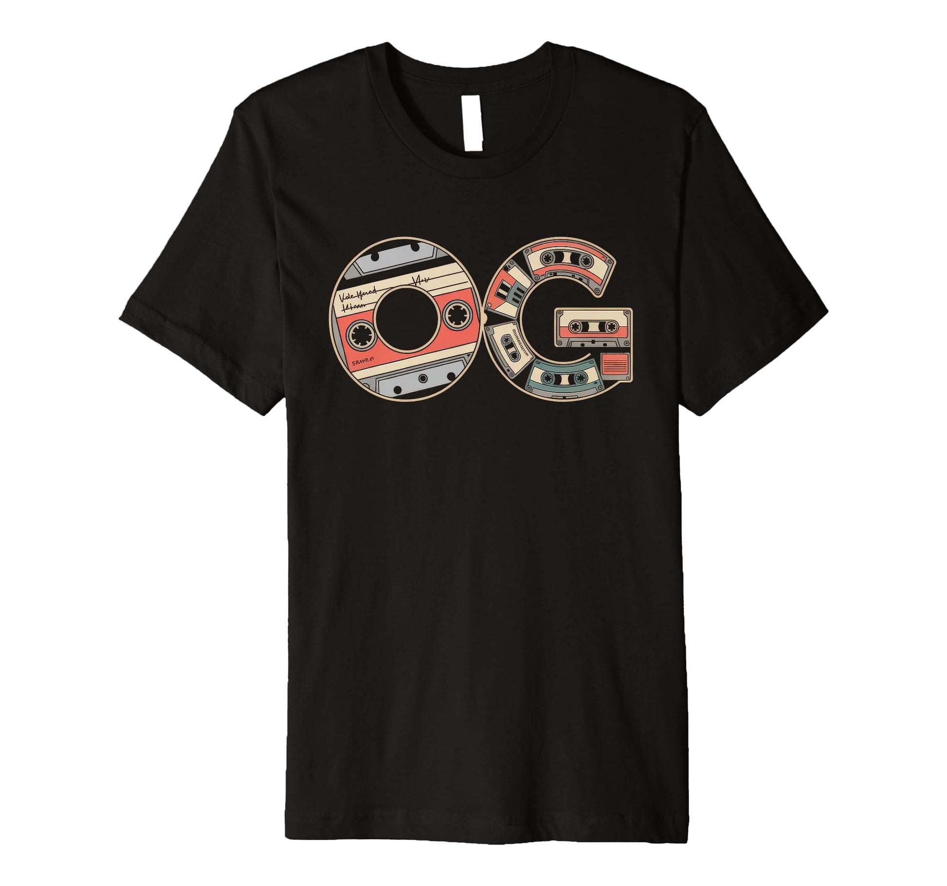Old School Og Hip Hop Vinyl Cds Tapes T-Shirt - Novelty Apparel Men Women - T-Shirt, Sweatshirt, Hoodie