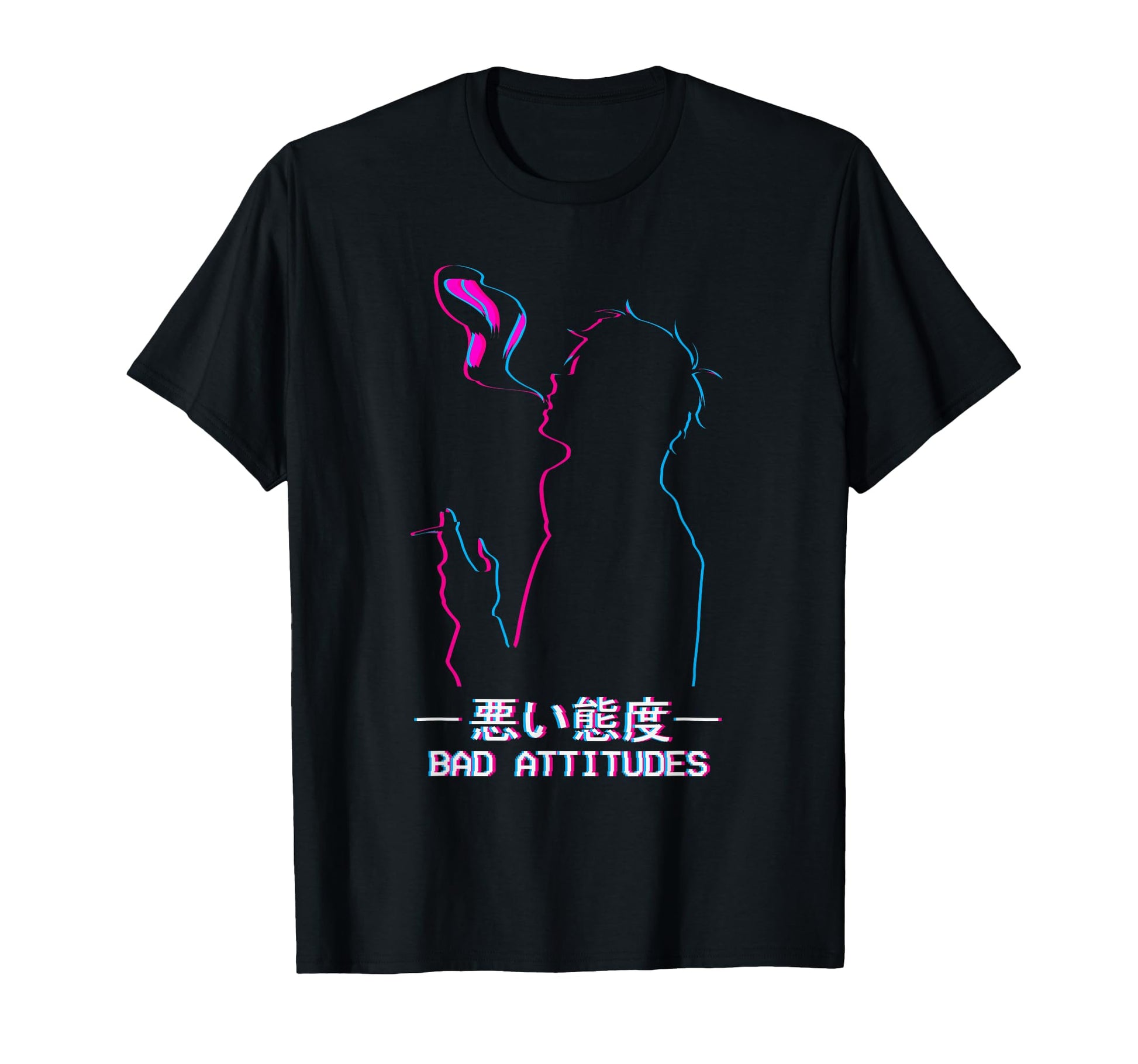 Bad Attitudes Sad Anime Soft T-Shirt - Casual Everyday Wear Men Women - T-Shirt, Sweatshirt, Hoodie