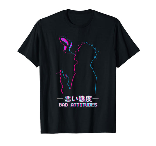 Bad Attitudes Sad Anime Soft T-Shirt - Casual Everyday Wear Men Women - T-Shirt, Sweatshirt, Hoodie