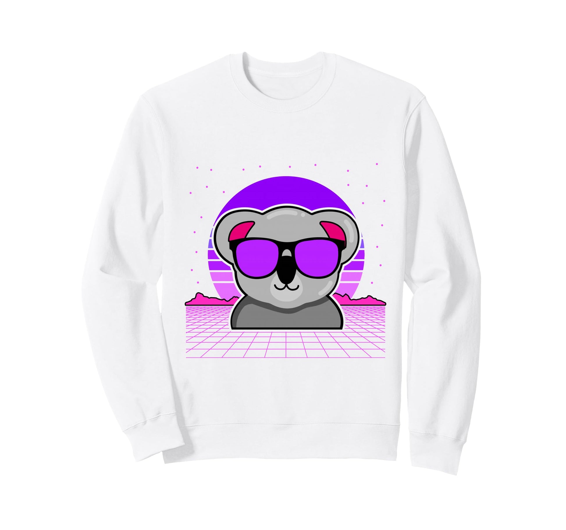 Aesthetic Vaporwave Outfits Koala Sweatshirt - Aesthetic Graphic Unisex - T-Shirt, Sweatshirt, Hoodie