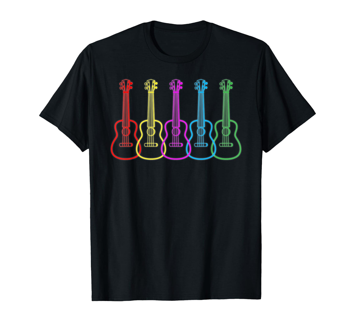 Hawaiian Uke Fiver Ukulele Rainbow T-Shirt - Trendy Graphic Men Women - T-Shirt, Sweatshirt, Hoodie