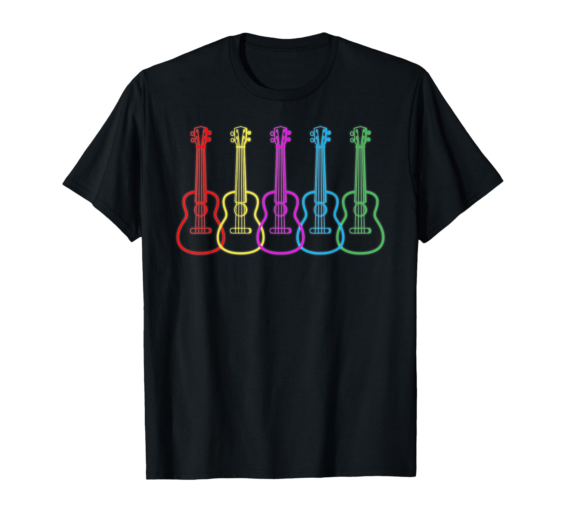Hawaiian Uke Fiver Ukulele Rainbow T-Shirt - Trendy Graphic Men Women - T-Shirt, Sweatshirt, Hoodie