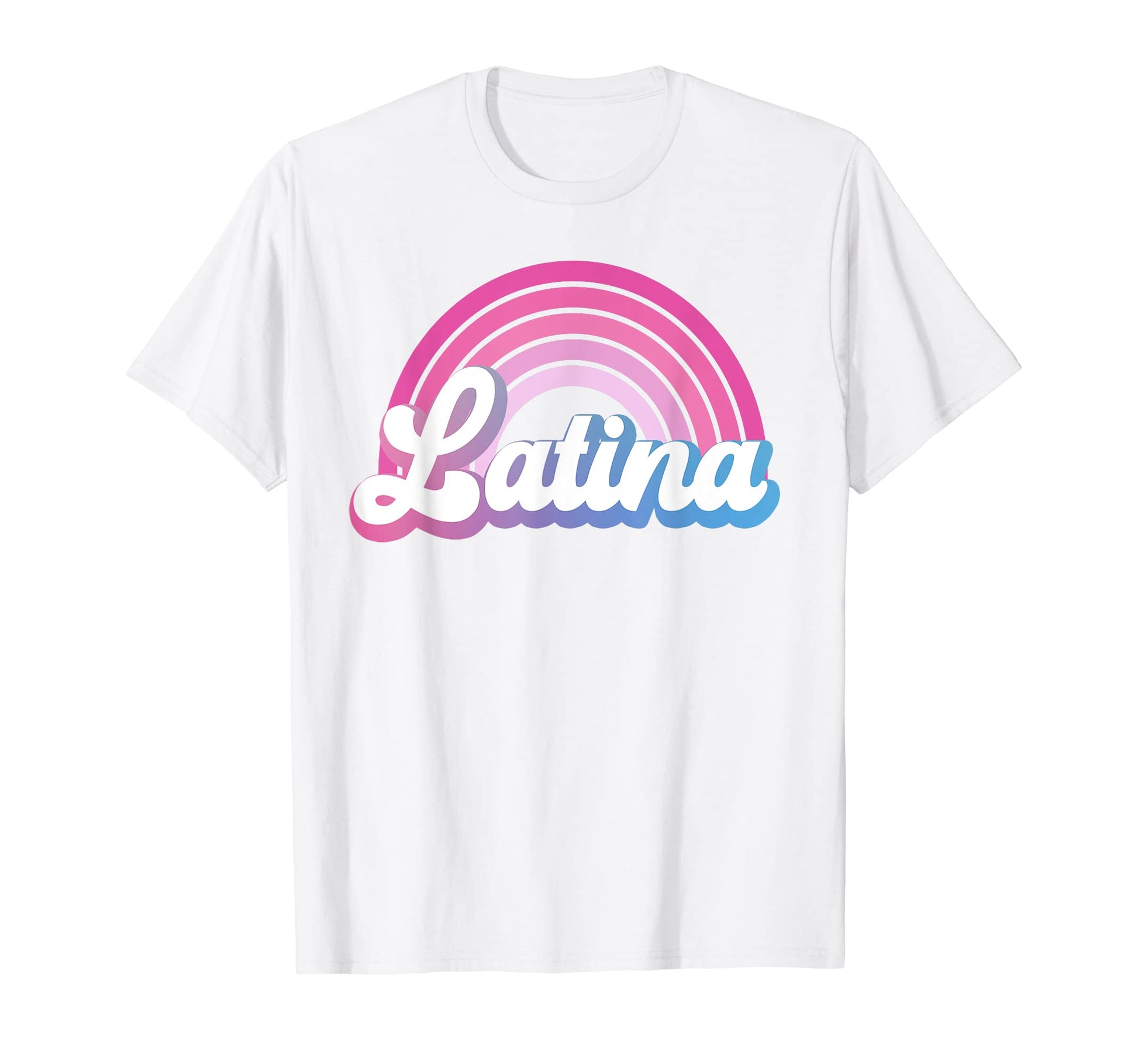 Latina Rainbow Groovy T-Shirt - Novelty Apparel Men Women - T-Shirt, Sweatshirt, Hoodie