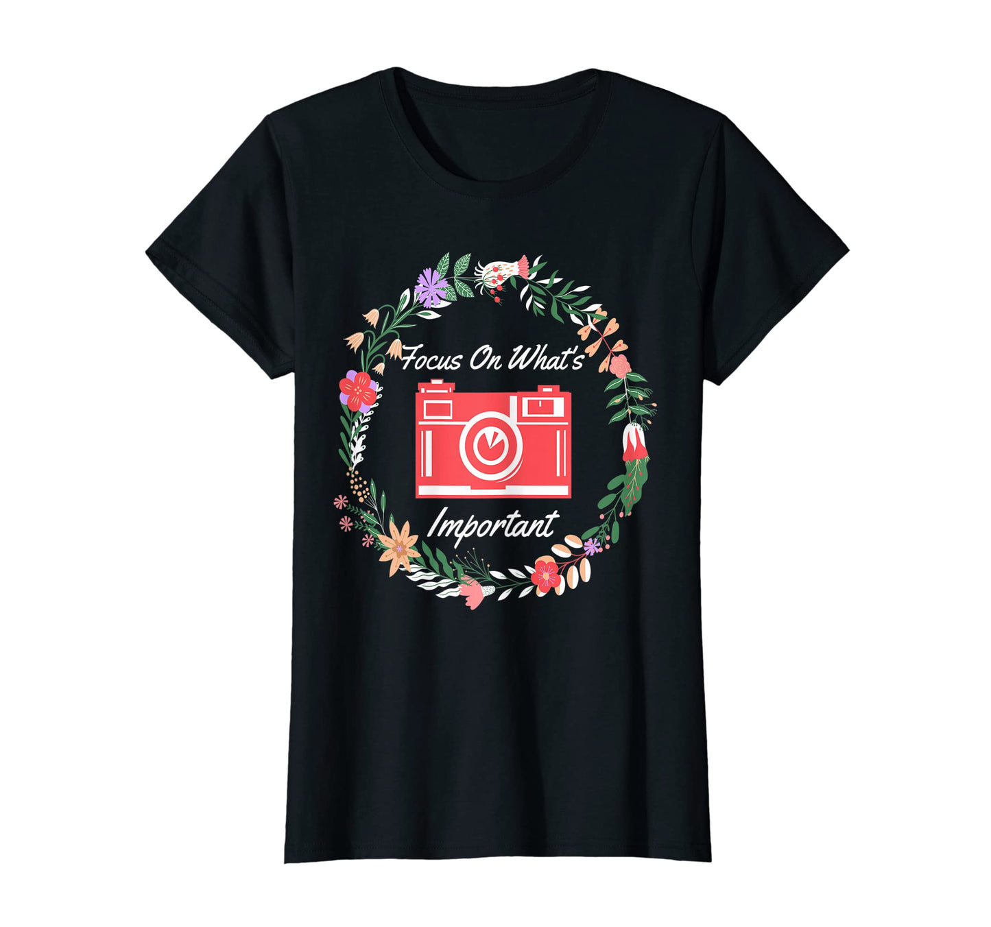 Womens Camera Photography Lover Focus T-Shirt - Trendy Graphic Men Women - T-Shirt, Sweatshirt, Hoodie