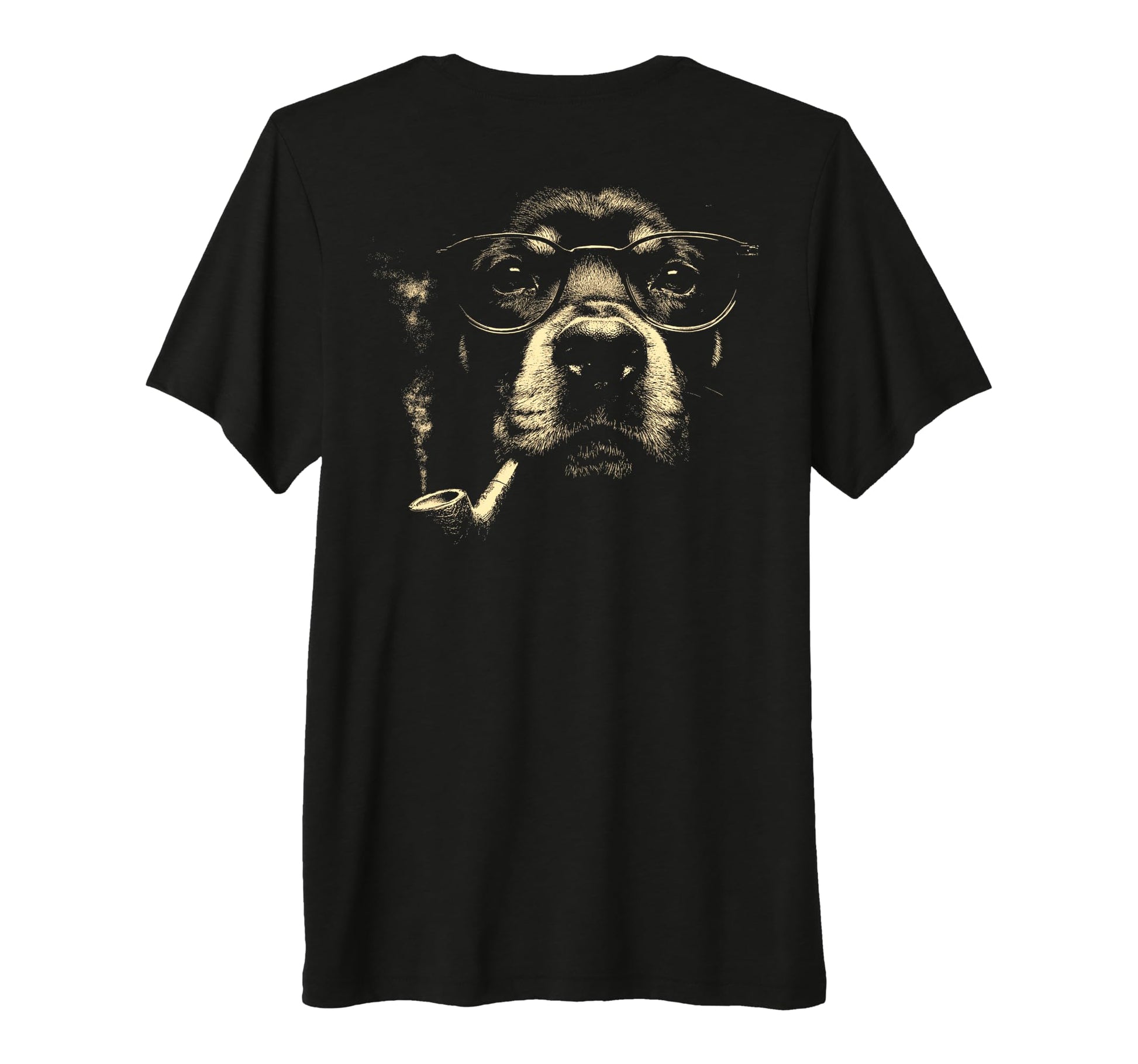 Rottweiler Glasses Smoking Pipe Meme T-Shirt - Trendy Graphic Men Women - T-Shirt, Sweatshirt, Hoodie