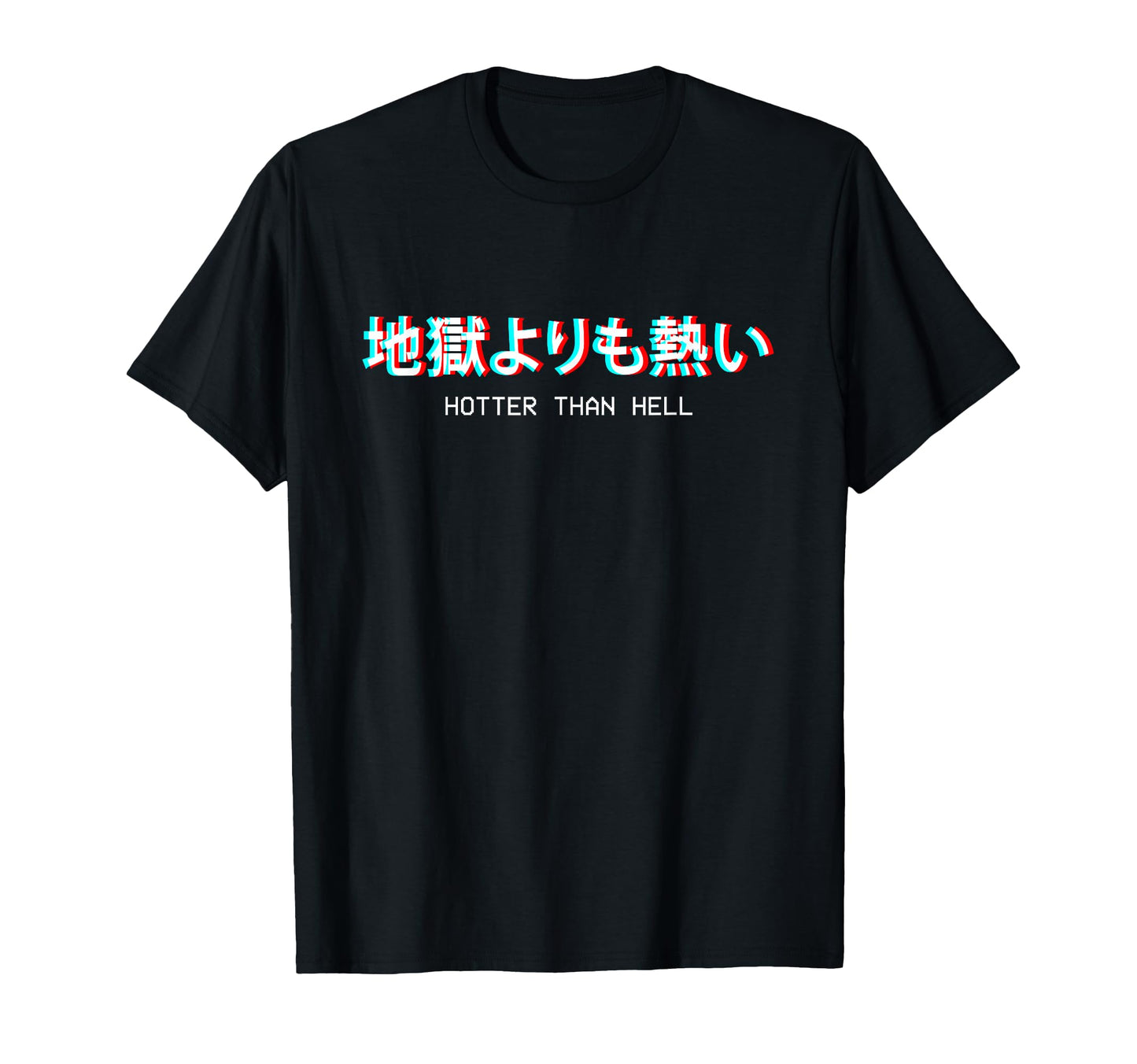 Hotter Than Hell Japanese Vaporwave T-Shirt - Graphic Print Unisex - T-Shirt, Sweatshirt, Hoodie