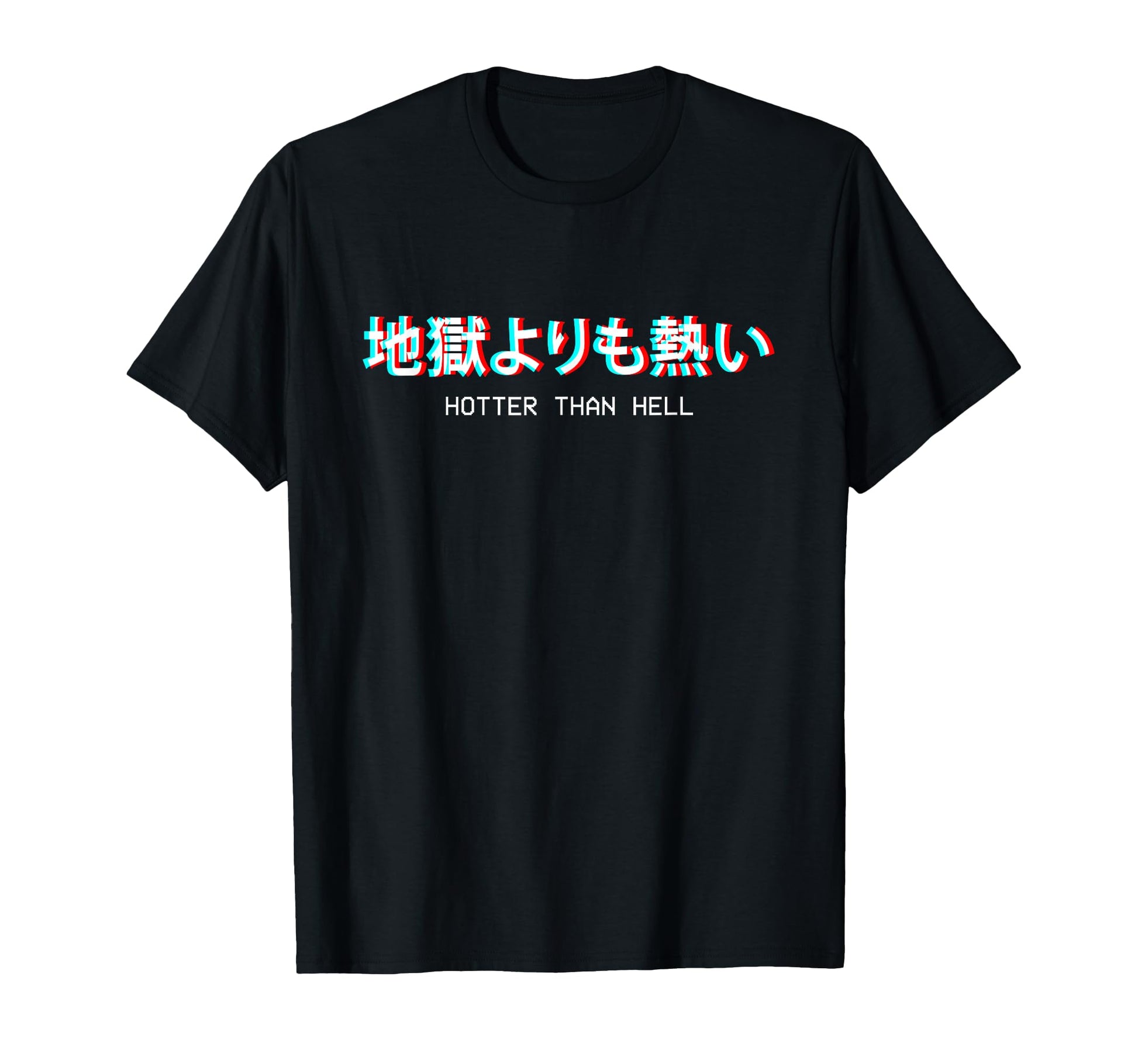 Hotter Than Hell Japanese Vaporwave T-Shirt - Graphic Print Unisex - T-Shirt, Sweatshirt, Hoodie