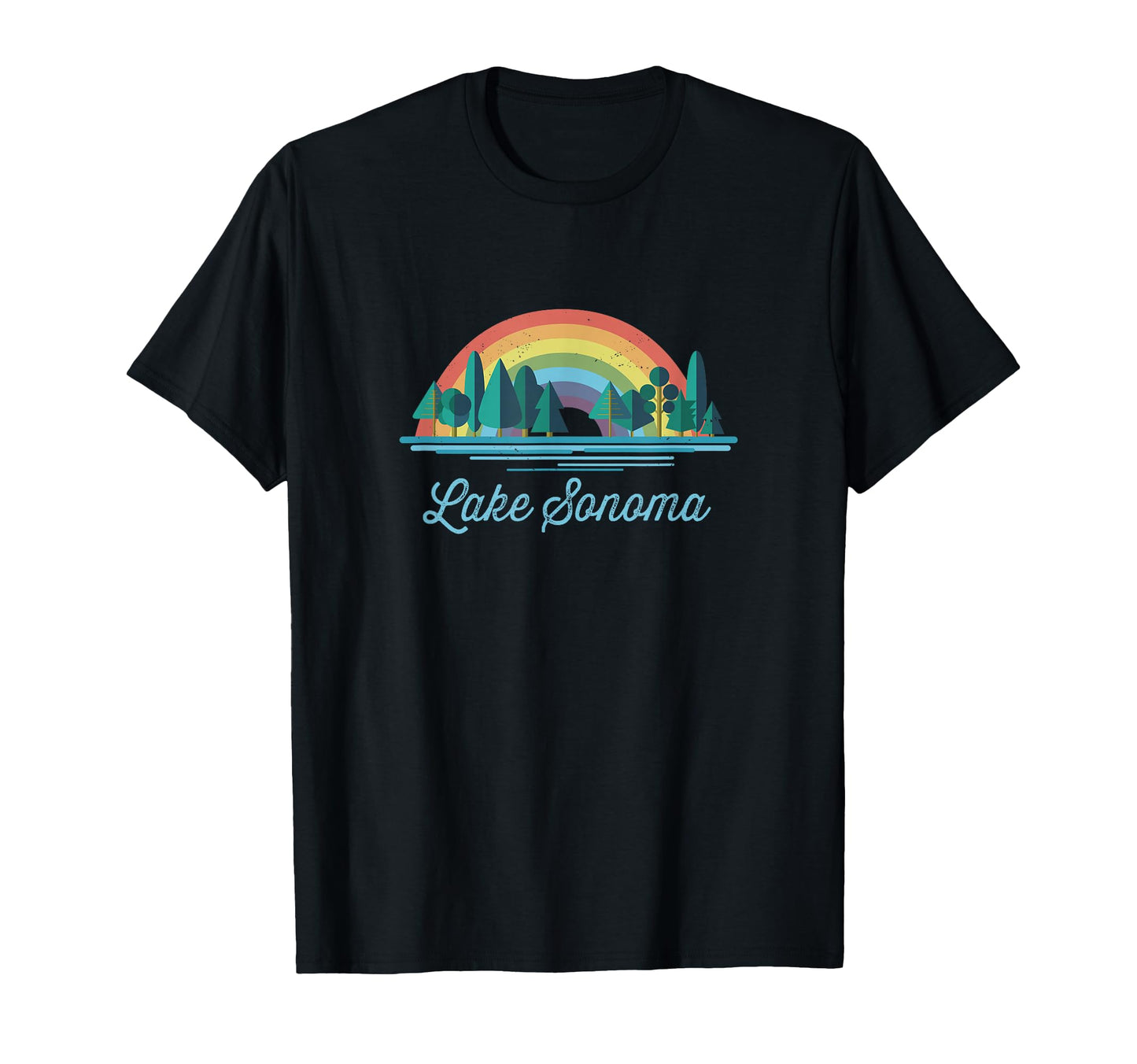Lake Sonoma Rainbow Lake Souvenir T-Shirt - Streetwear Style for Adults - T-Shirt, Sweatshirt, Hoodie