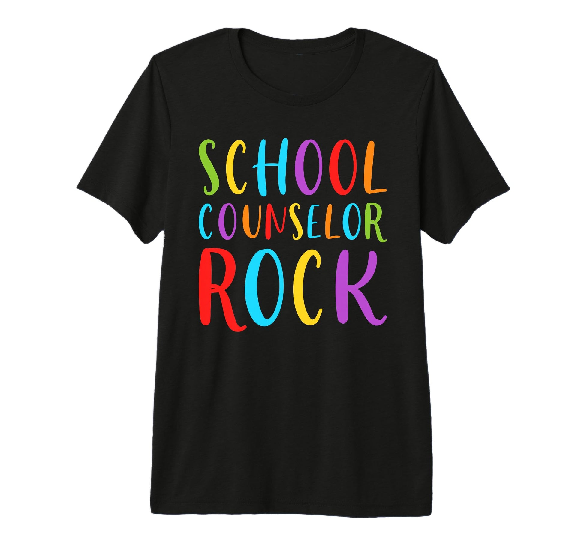 School Counselor Rock Colorful T-Shirt - Novelty Apparel Men Women - T-Shirt, Sweatshirt, Hoodie