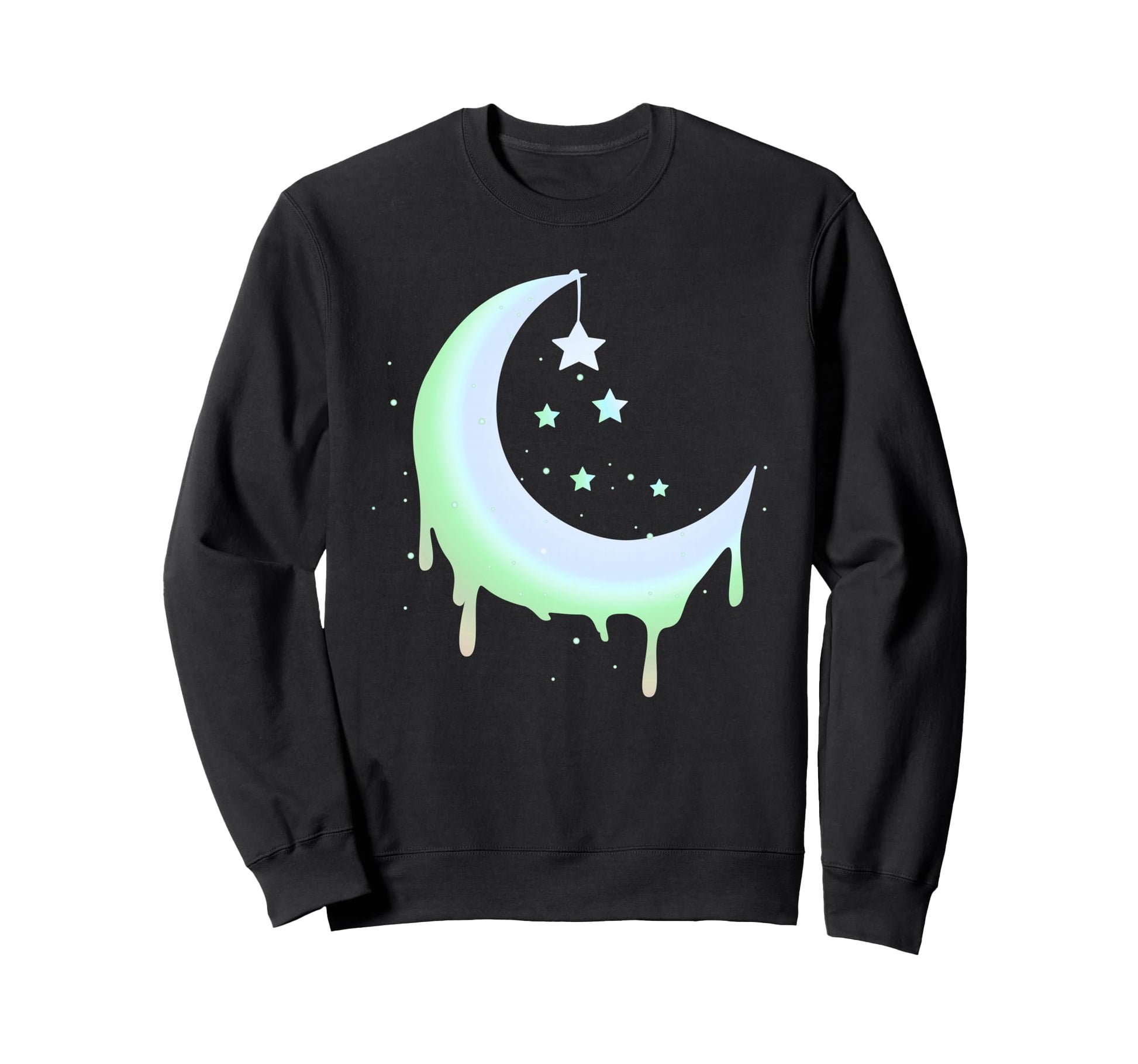 Pastel Moon Goth Vaporwave Sweatshirt - Graphic Print Men Women - T-Shirt, Sweatshirt, Hoodie