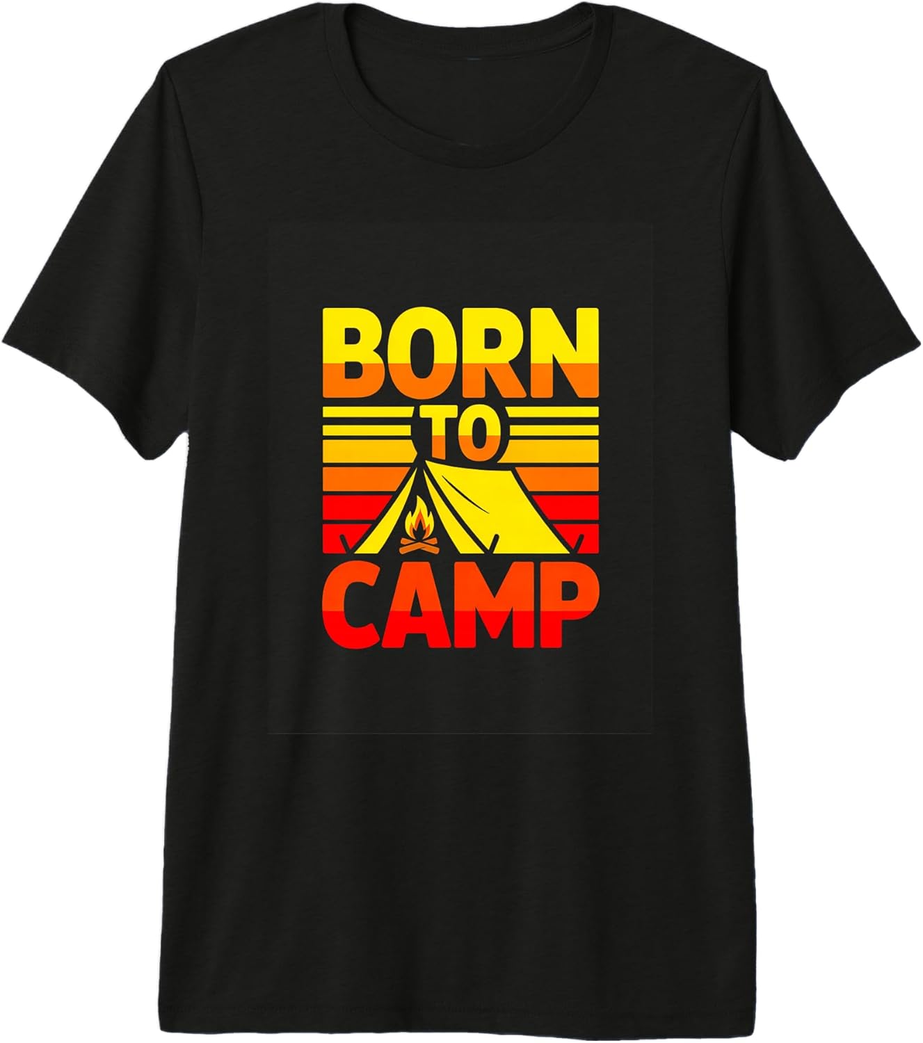 Outdoor Camping Camper Born To Camp - Adult & Kids T-Shirts, Sweatshirts & Hoodies apparel design preview 1