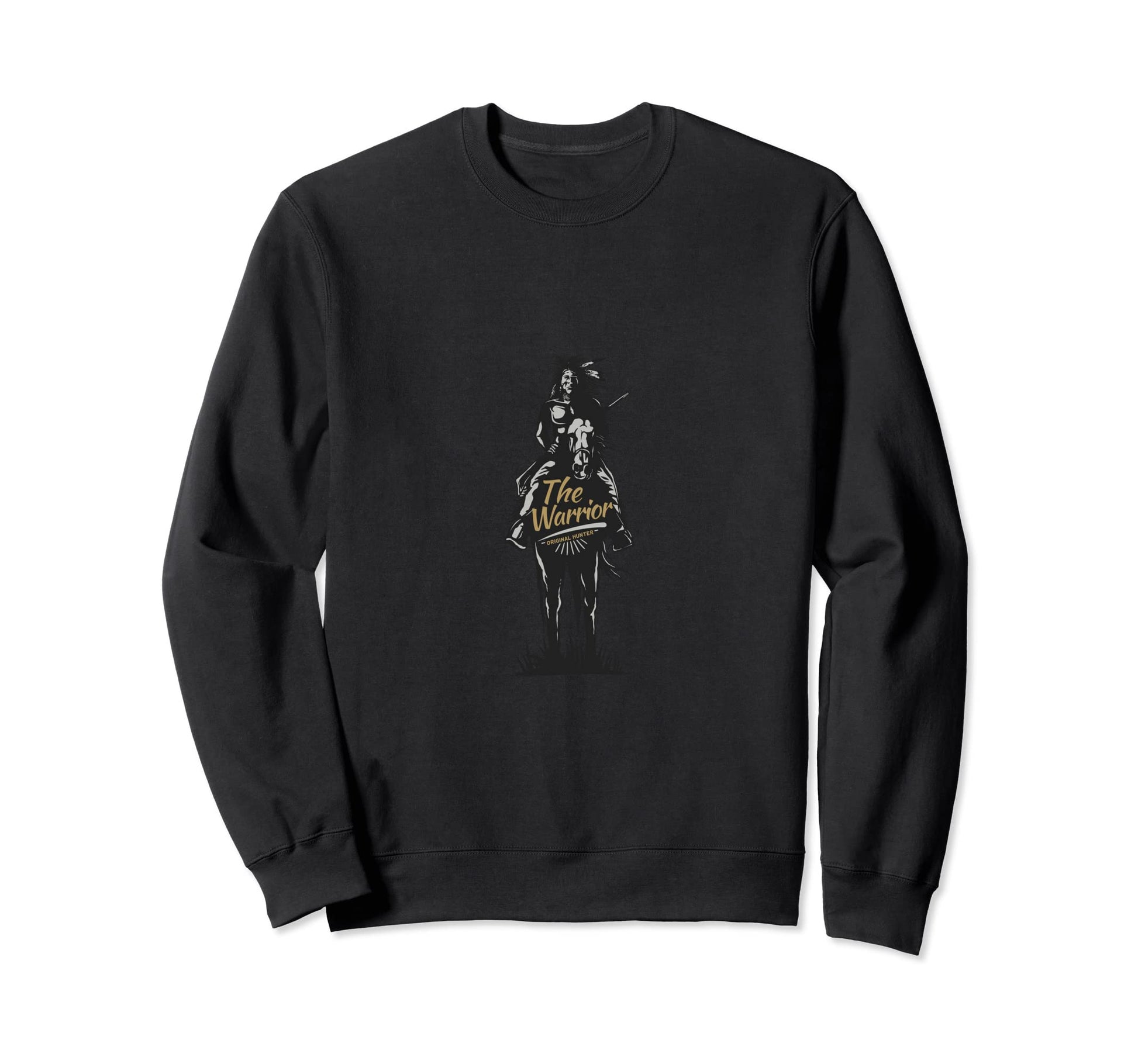 Warrior Unique Wild West Cowboy Horse Sweatshirt - Trendy Graphic Unisex - T-Shirt, Sweatshirt, Hoodie