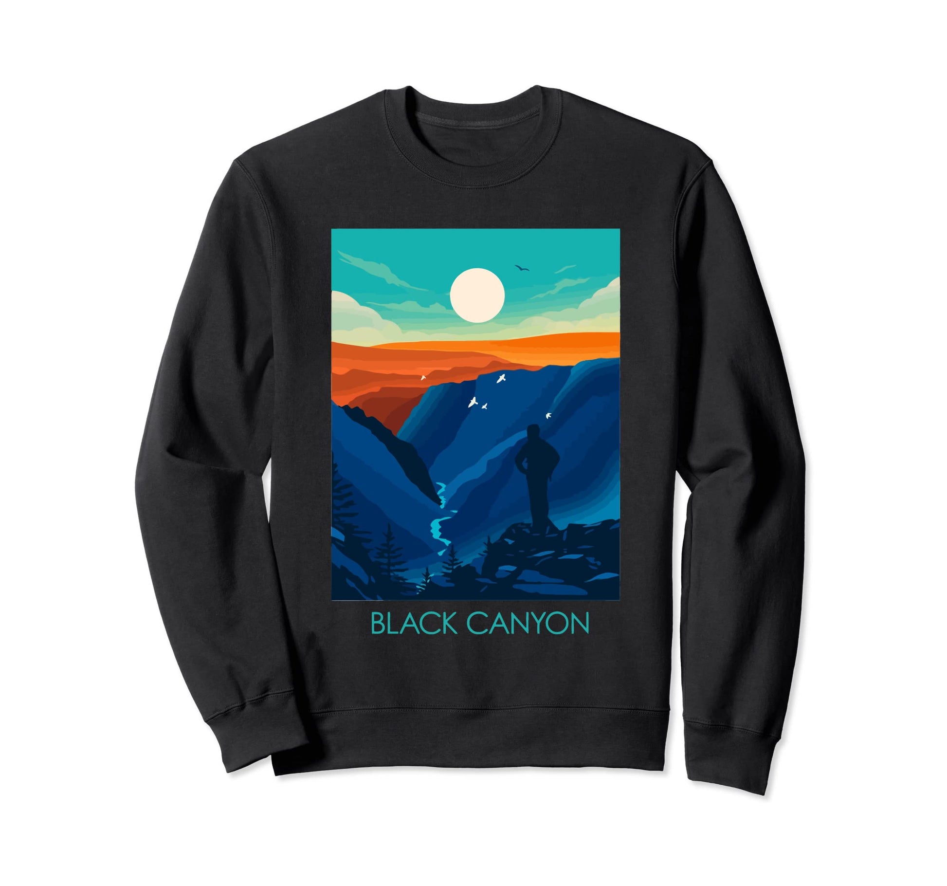 Black Canyon Gunnison National Park Sweatshirt - Minimalist Print Men Women - T-Shirt, Sweatshirt, Hoodie