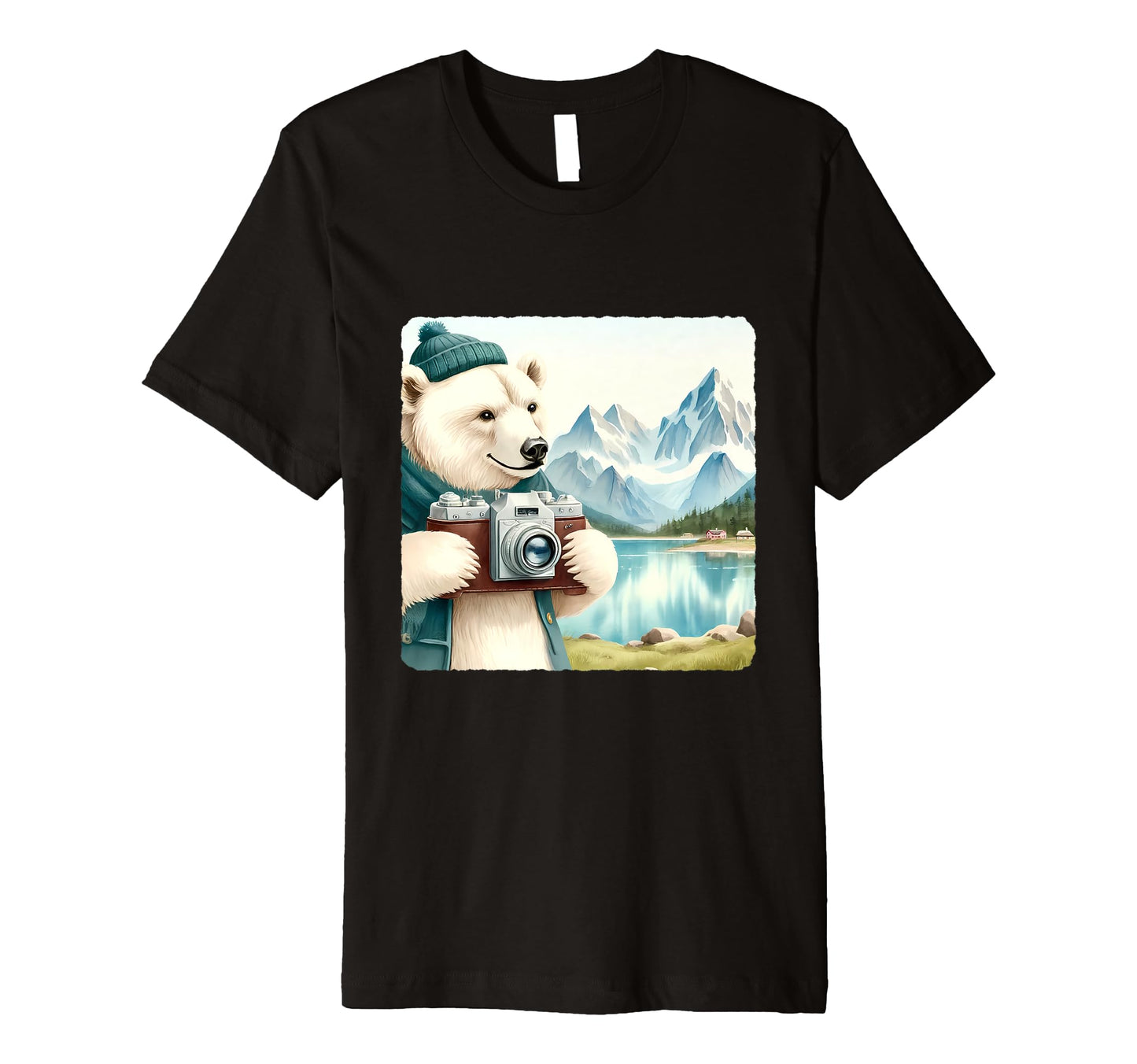 Ice Bear Photographs Mountain Landscape T-Shirt - Graphic Print Unisex - T-Shirt, Sweatshirt, Hoodie