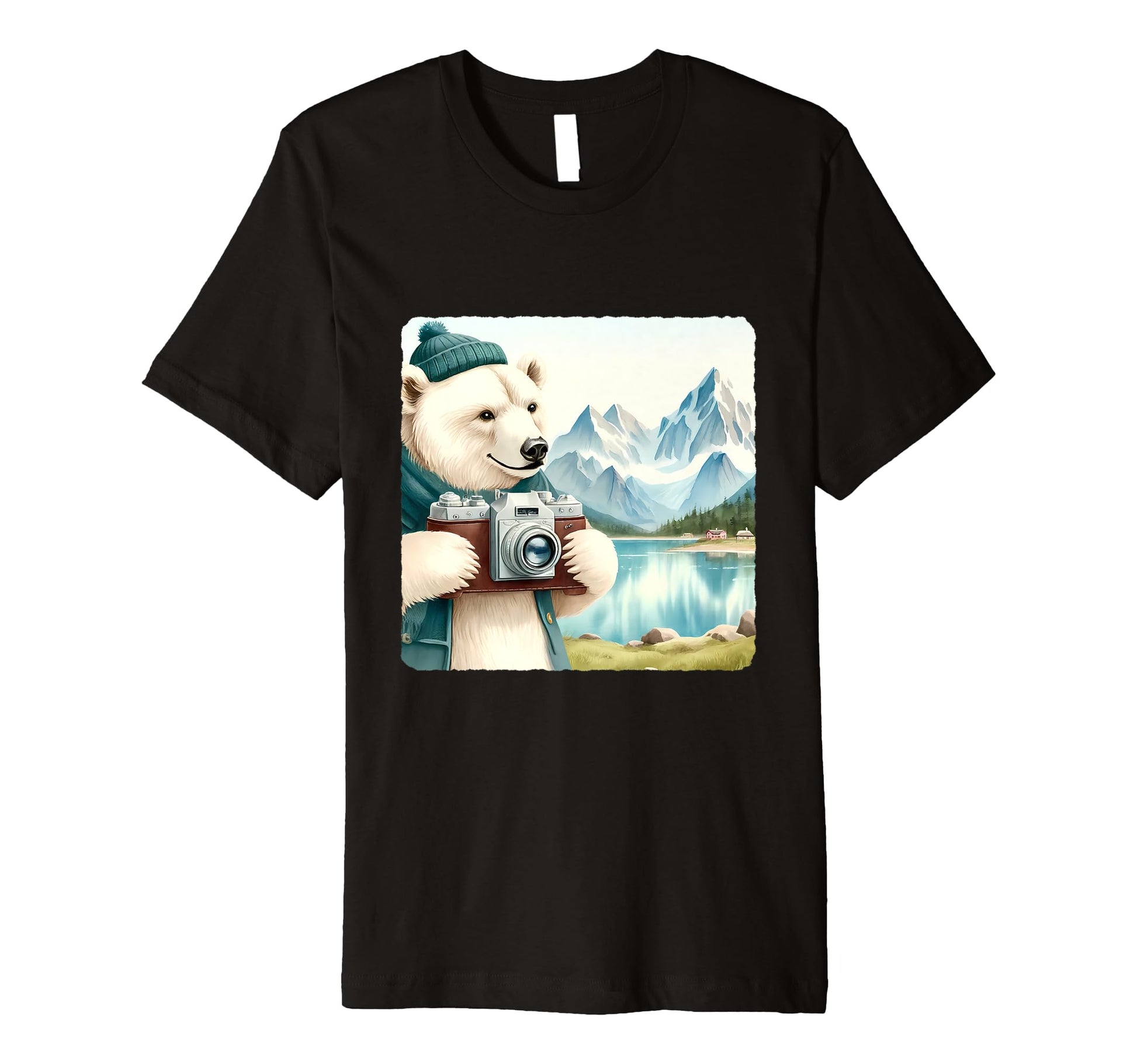 Ice Bear Photographs Mountain Landscape T-Shirt - Graphic Print Unisex - T-Shirt, Sweatshirt, Hoodie