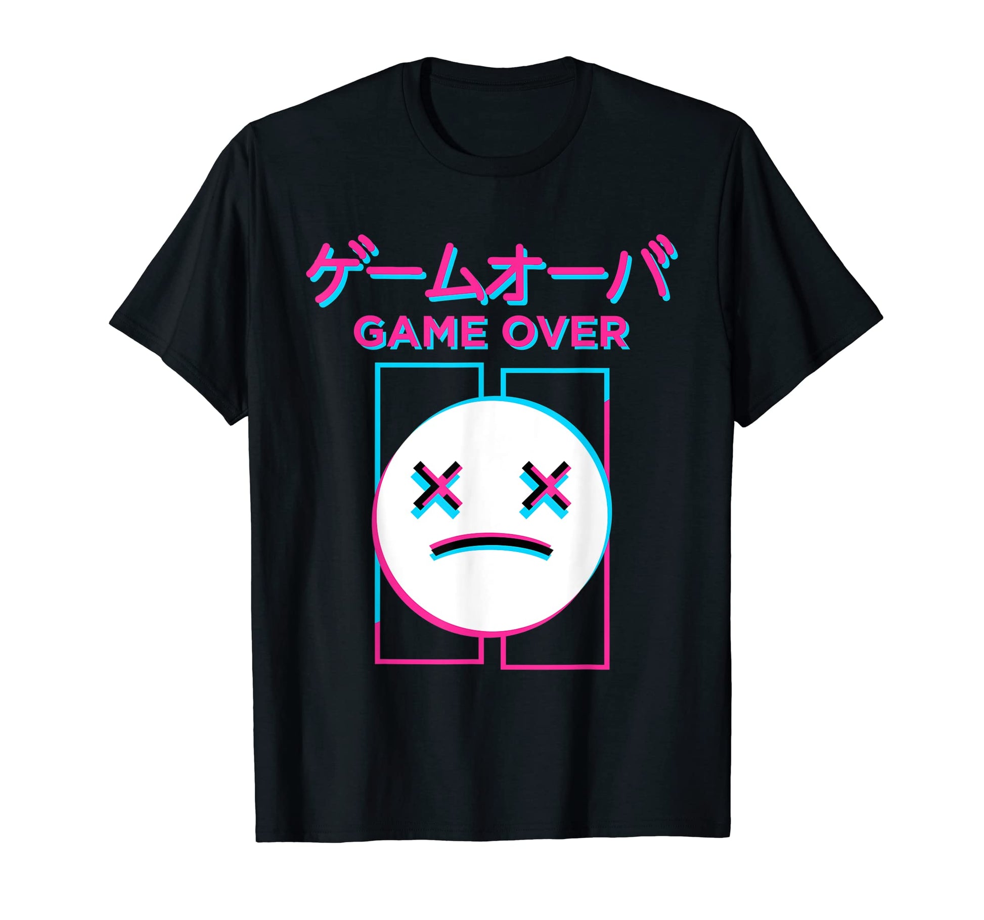 Sad Face Vaporwave Japanese Aesthetic T-Shirt - Novelty Apparel Unisex - T-Shirt, Sweatshirt, Hoodie