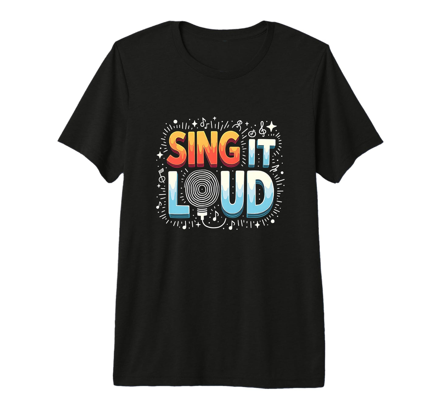 Sing It Loud Vibrant Music Lovers T-Shirt - Graphic Print for Adults - T-Shirt, Sweatshirt, Hoodie