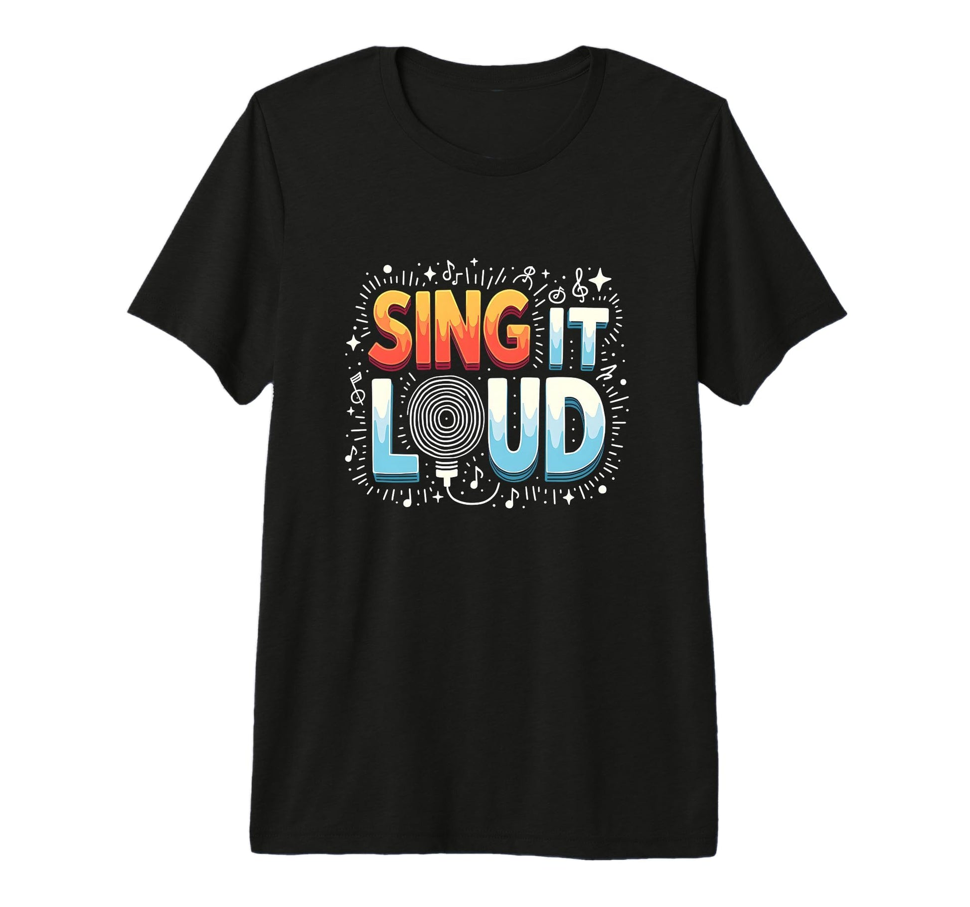 Sing It Loud Vibrant Music Lovers T-Shirt - Graphic Print for Adults - T-Shirt, Sweatshirt, Hoodie