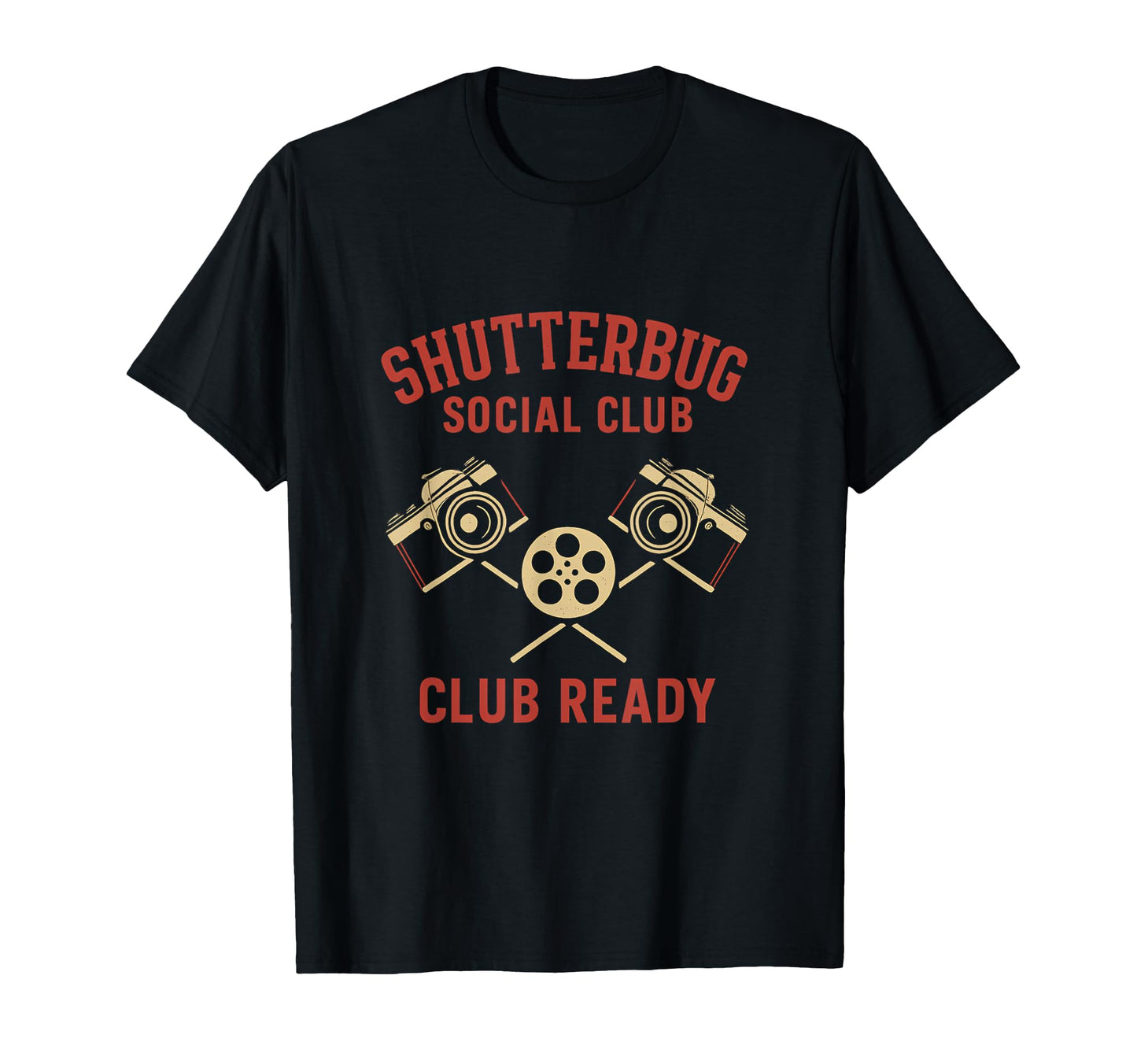 Shutterbug Social Club Camera T-Shirt - Trendy Graphic Men Women - T-Shirt, Sweatshirt, Hoodie