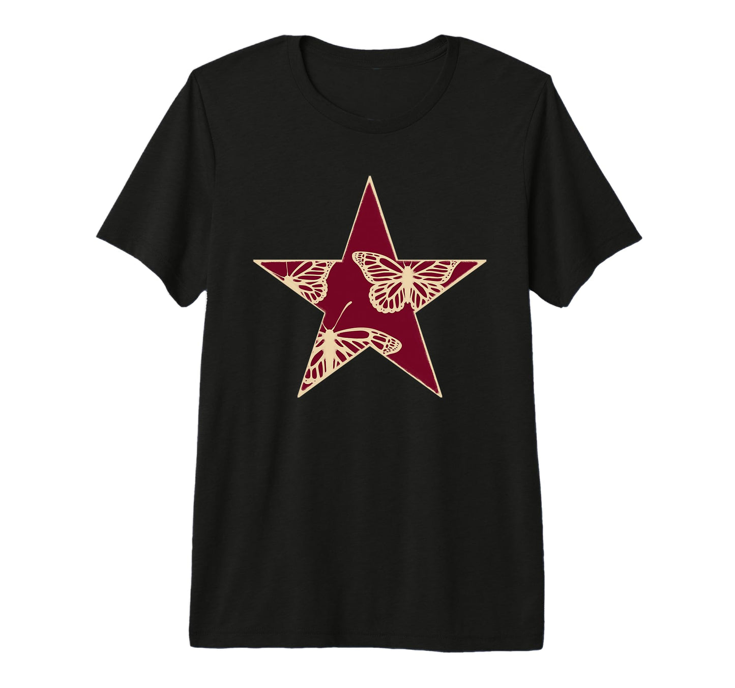 Star Stencil Graffiti Art Egirl Goth T-Shirt - Custom Art Print Men Women - T-Shirt, Sweatshirt, Hoodie